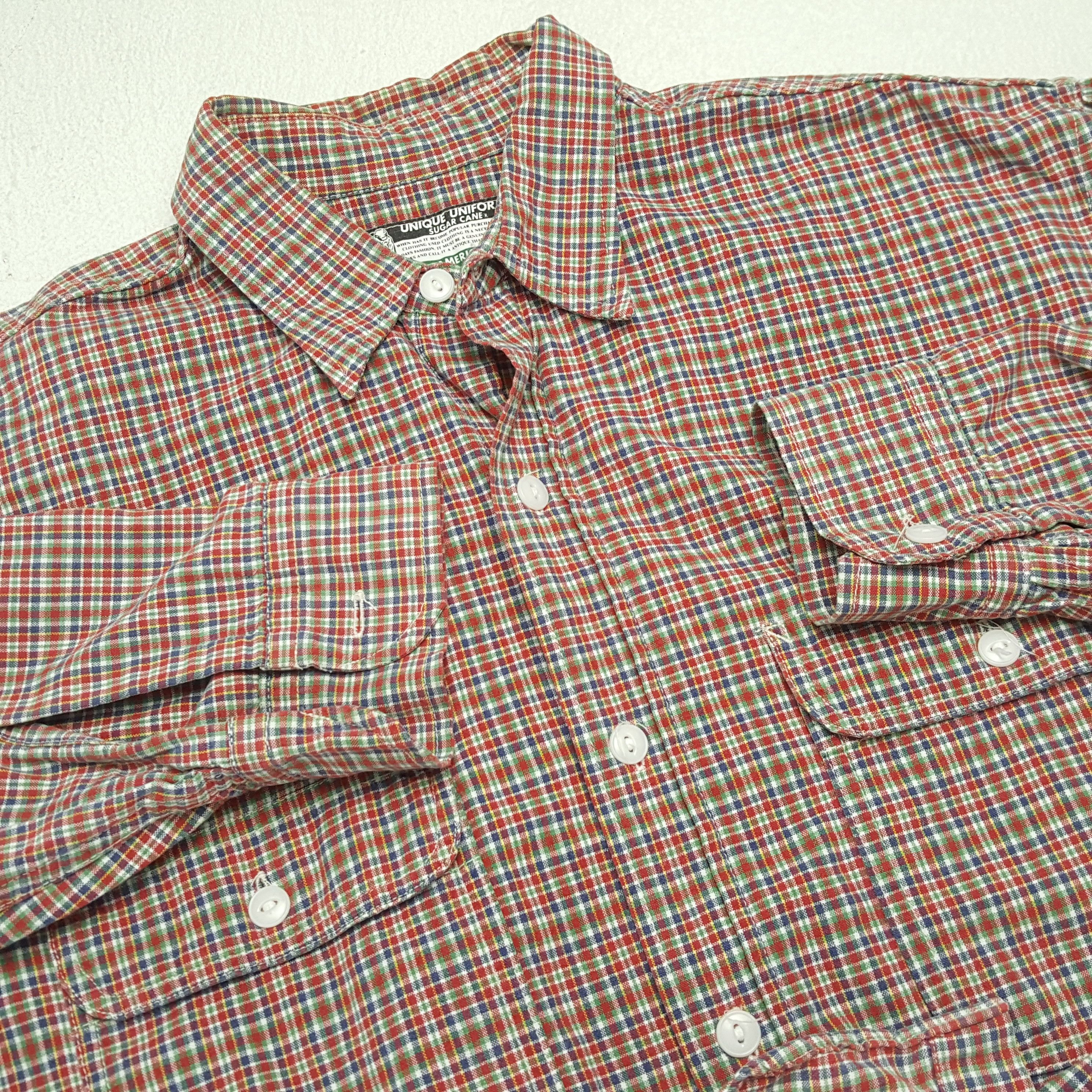 Japanese Brand × Sugar Cane × Vintage SUGAR CANE Japanese Brand Double Pocket Casual Shirt Size US L / EU 52-54 / 3 - 8 Thumbnail