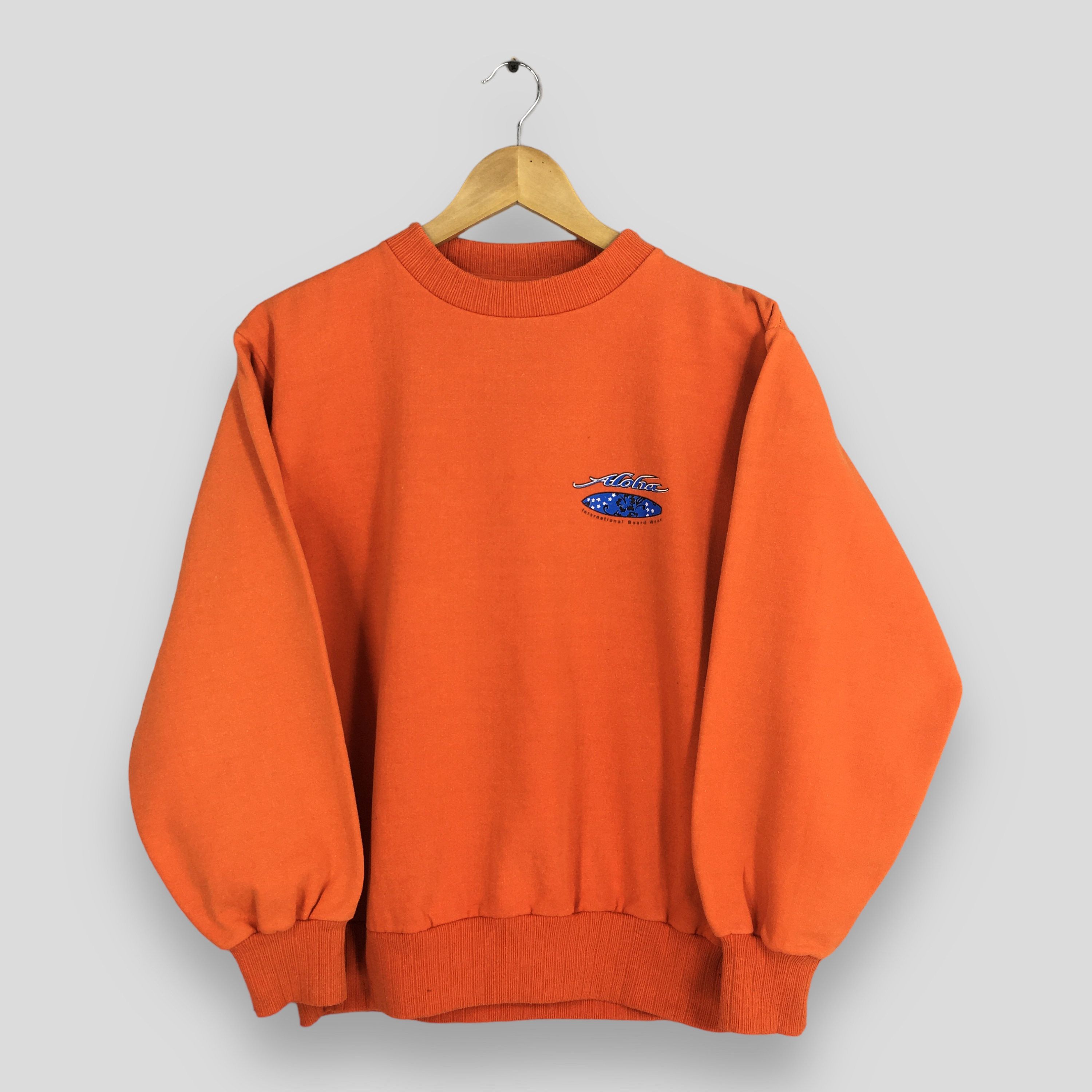 Vintage Vintage 90s Aloha Australia Orange Sweatshirt Medium Size US M / EU 48-50 / 2 - 3 Thumbnail