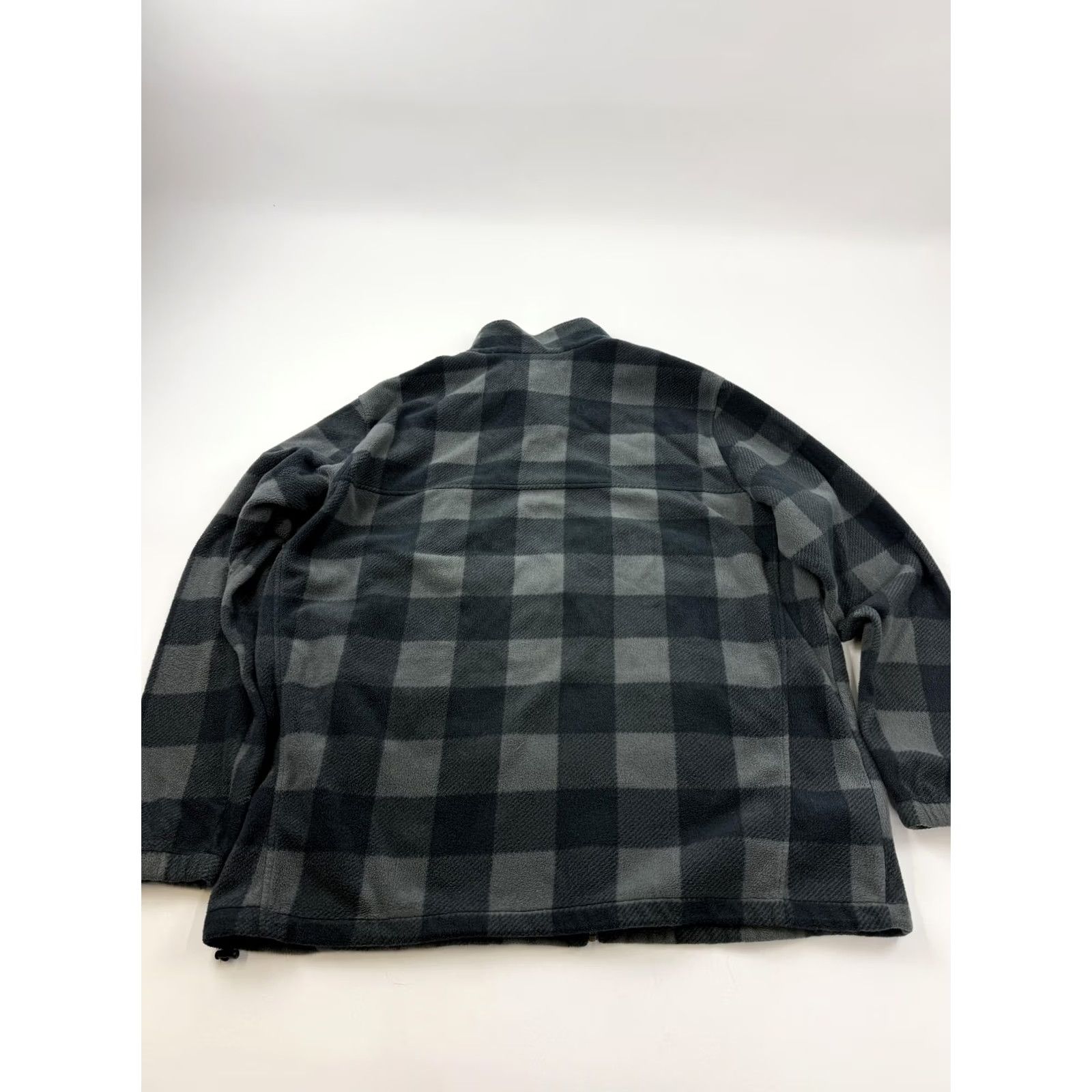 Vintage Columbia Jacket Mens 2XLT Gray Plaid Fleece Full Zip Stand Collar Outdoor Hiking Size US XXL / EU 58 / 5 - 7 Thumbnail