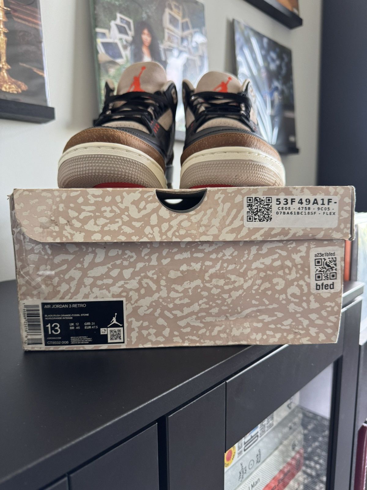 Jordan Brand Air Jordan 3 “Desert Elephant” Size US 13 / EU 46 - 10 Thumbnail
