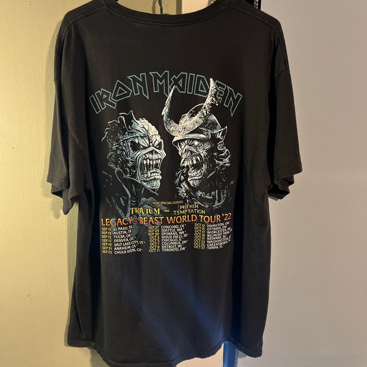 Iron Maiden Iron Maiden Legacy of the Beast World Tour Tee 2022 Size US XL / EU 56 / 4 - 2 Thumbnail