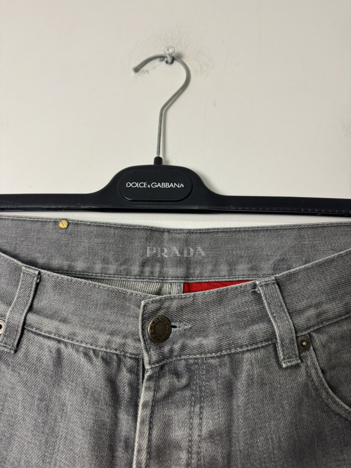 Prada Prada Grey Tapered Fit Denim Jeans Made in Italy Luxury Size US 34 / EU 50 - 8 Thumbnail