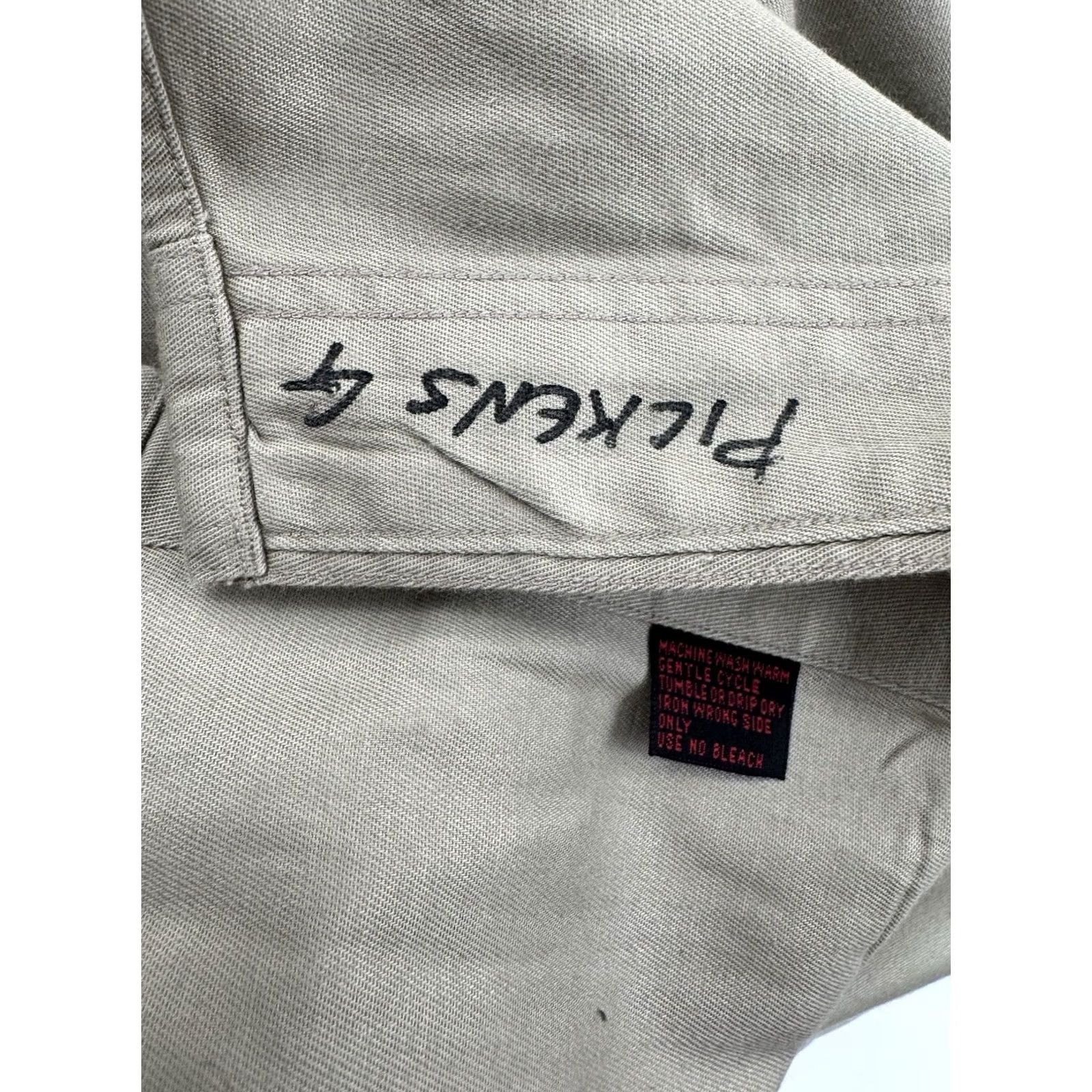 Abercrombie & Fitch Abercrombie & Fitch - Hong Kong Vintage XL Safari Bush Field Shirt - Button-Up - Long Sleeve - Tan - Men - XL - 1970s/80s Size US XL / EU 56 / 4 - 6 Thumbnail