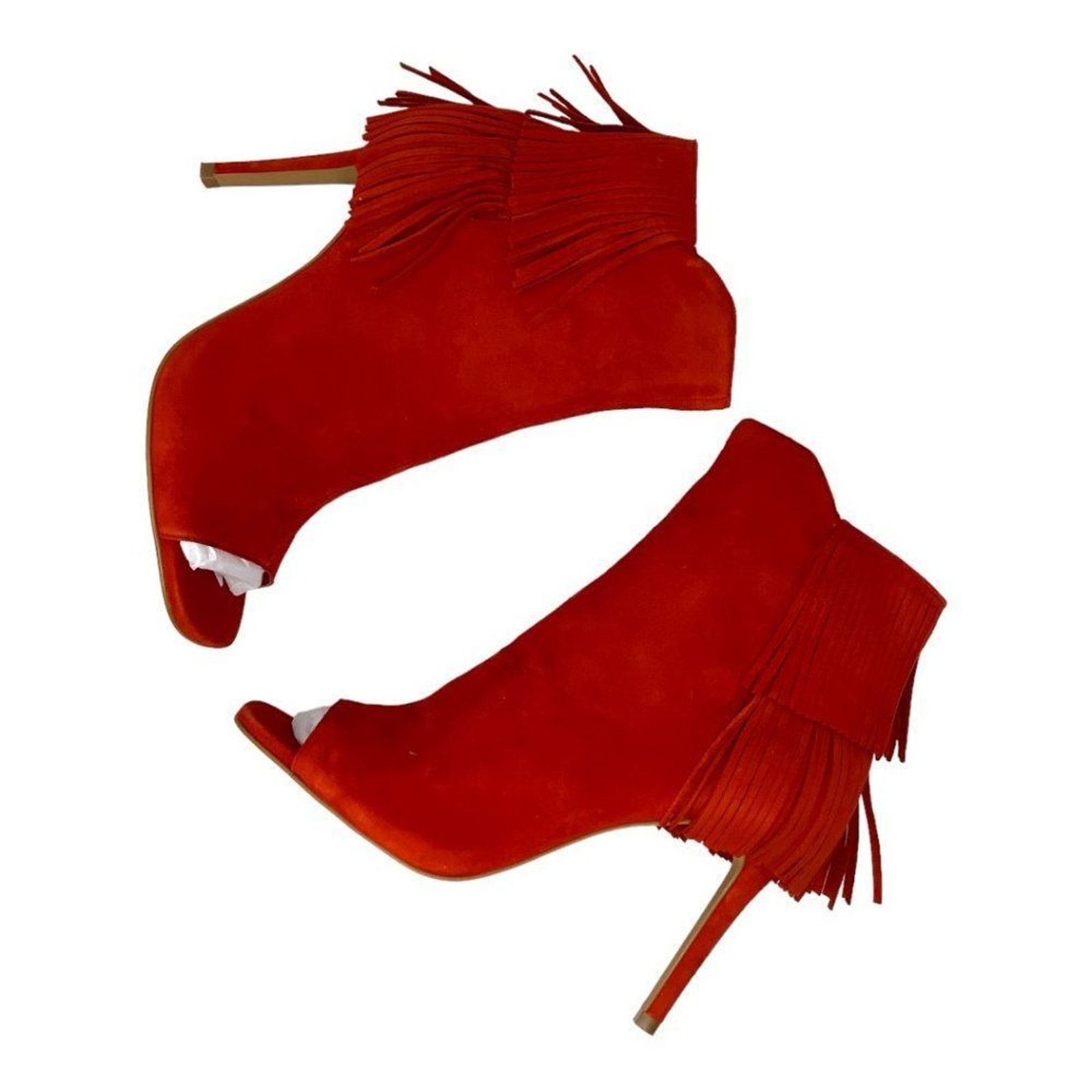 Vince Camuto Vince Camuto Amenala Red Fringe Bootie Size 8.5 NWT $179 MSP Size US 8.5 / IT 38.5 - 2 Thumbnail