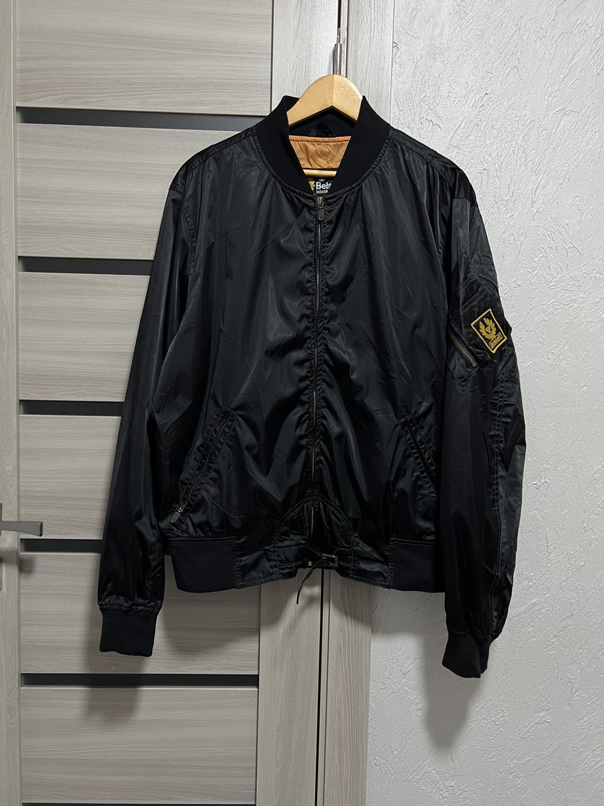 Other BELSTAFF VINTAGE 90s OLD SCHOOL BOMBER MOTO JACKET Size US XL / EU 56 / 4 - 7 Thumbnail