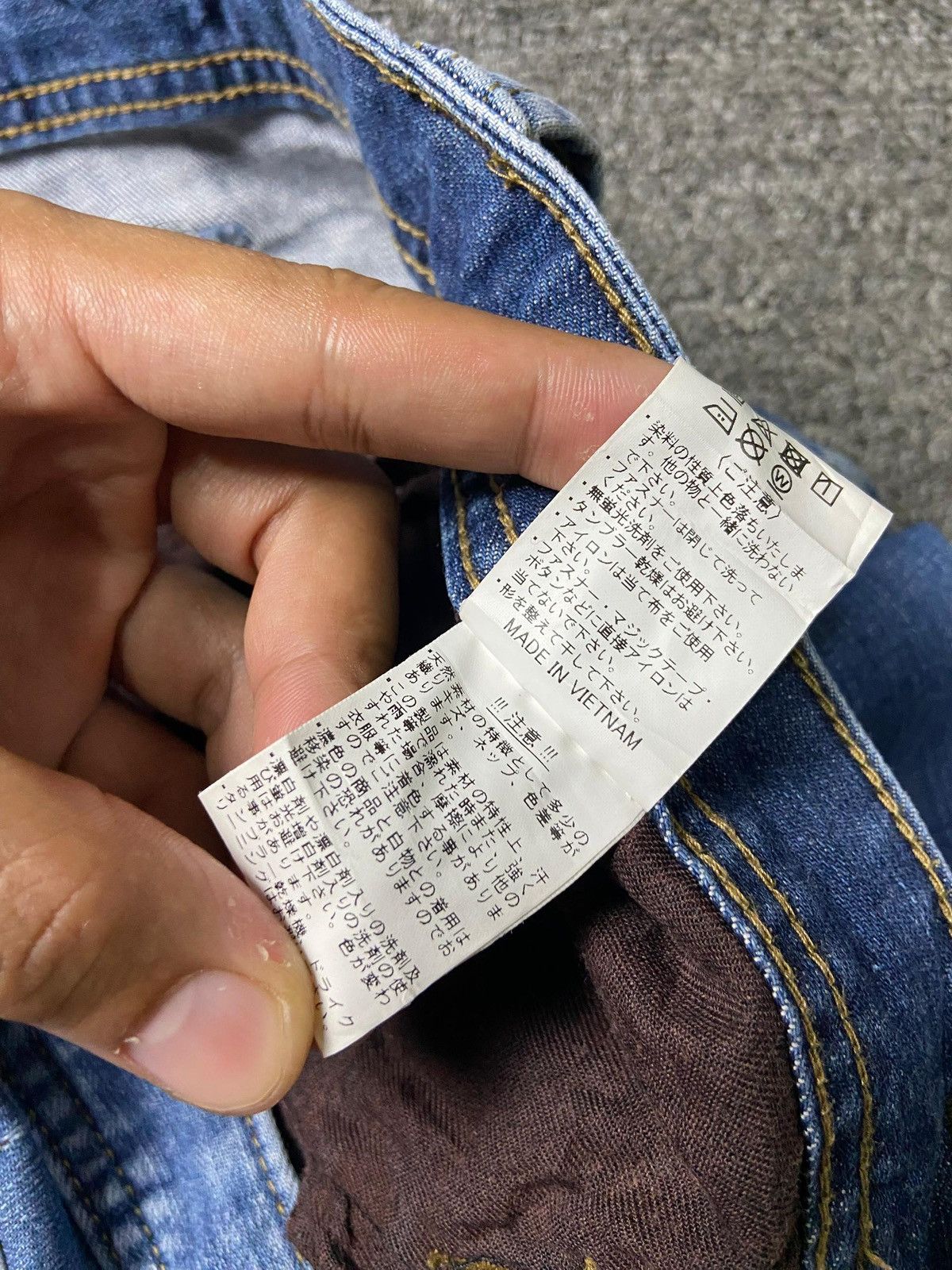 Japanese Brand × Vintage EVENRIVER Work Wear Cargo Denim Jeans (131) Size US 34 / EU 50 - 2 Thumbnail