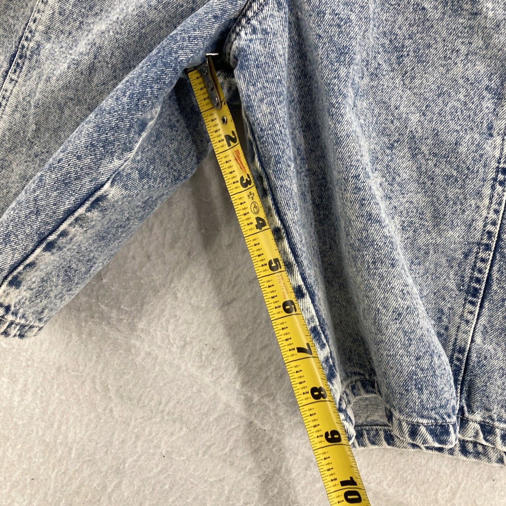 Vintage VTG Brittania Sport Shorts Mens Large Blue Stone Wash Stretch Waist COTTON Size US 33 - 6 Thumbnail