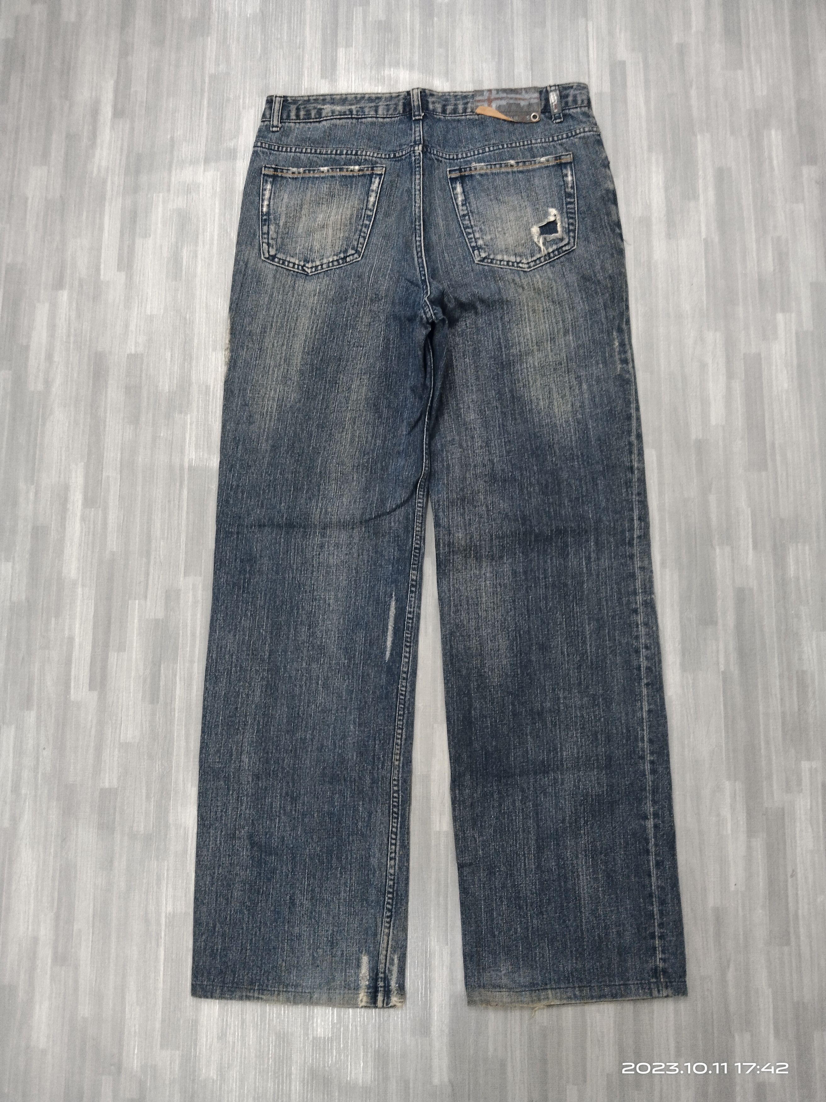 Art Comes First SICK KOOLHAAS SPELLOUT DENIM PANTS Size US 31 - 3 Thumbnail