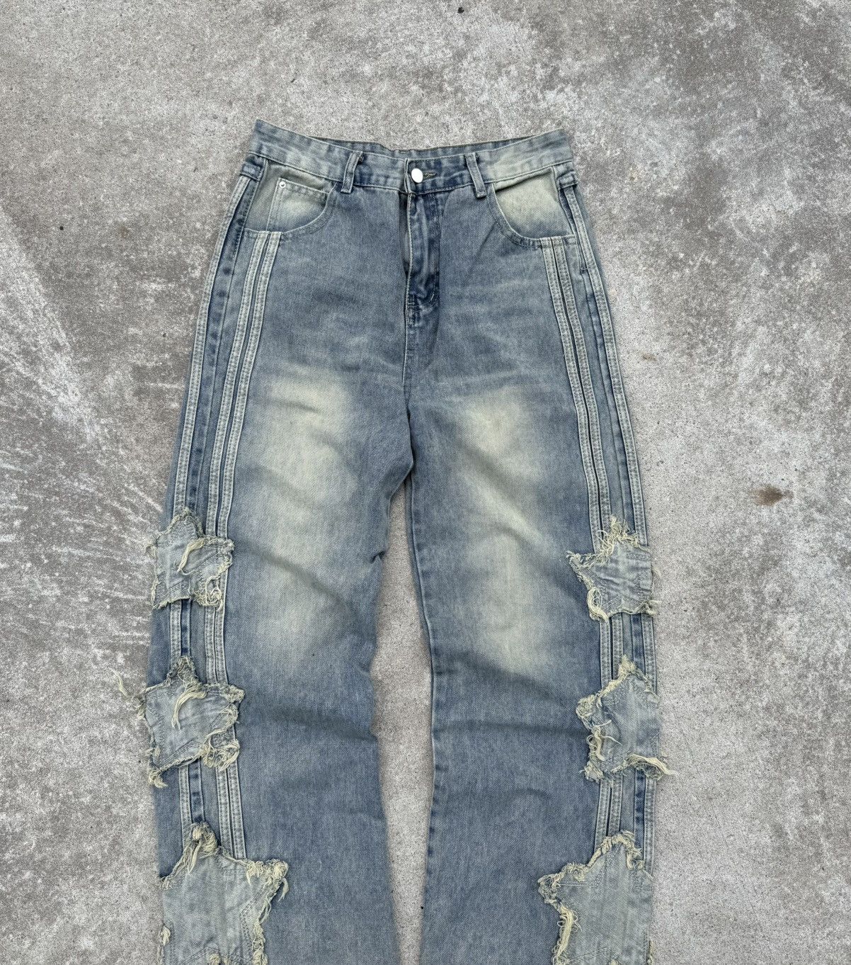 Other Vintage Y2K avantgarde streetwear opium wide buggy jeans Size US 32 / EU 48 - 9 Thumbnail