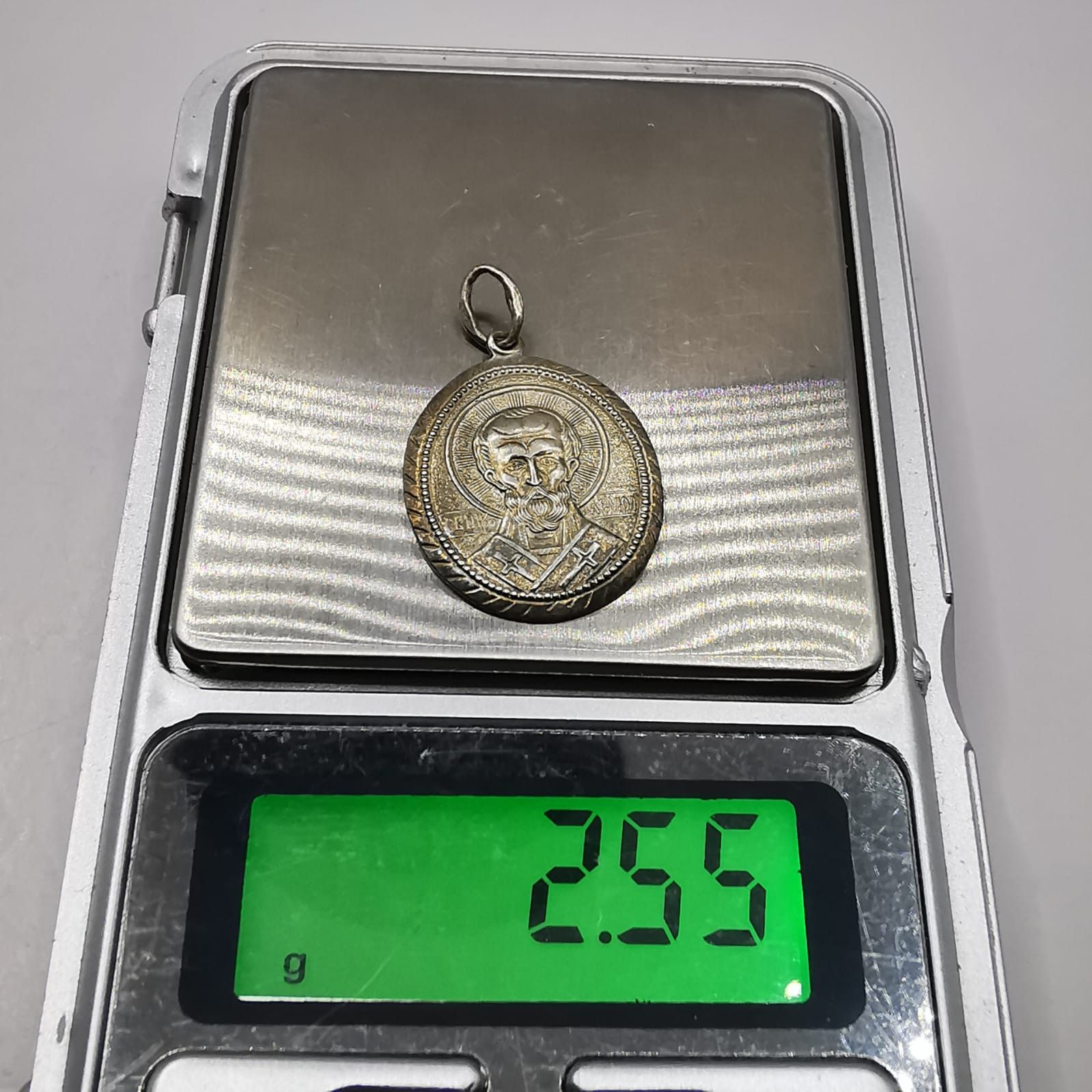 Vintage Vintage Pendant"Saint Nicholas" 875 Silver 2,55g Size ONE SIZE - 7 Thumbnail
