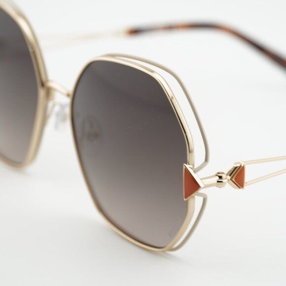 Missoni Missoni MIS 0075/S 0Y3R HA Sunglasses Gold/Ivory Geometric Size ONE SIZE - 9 Thumbnail