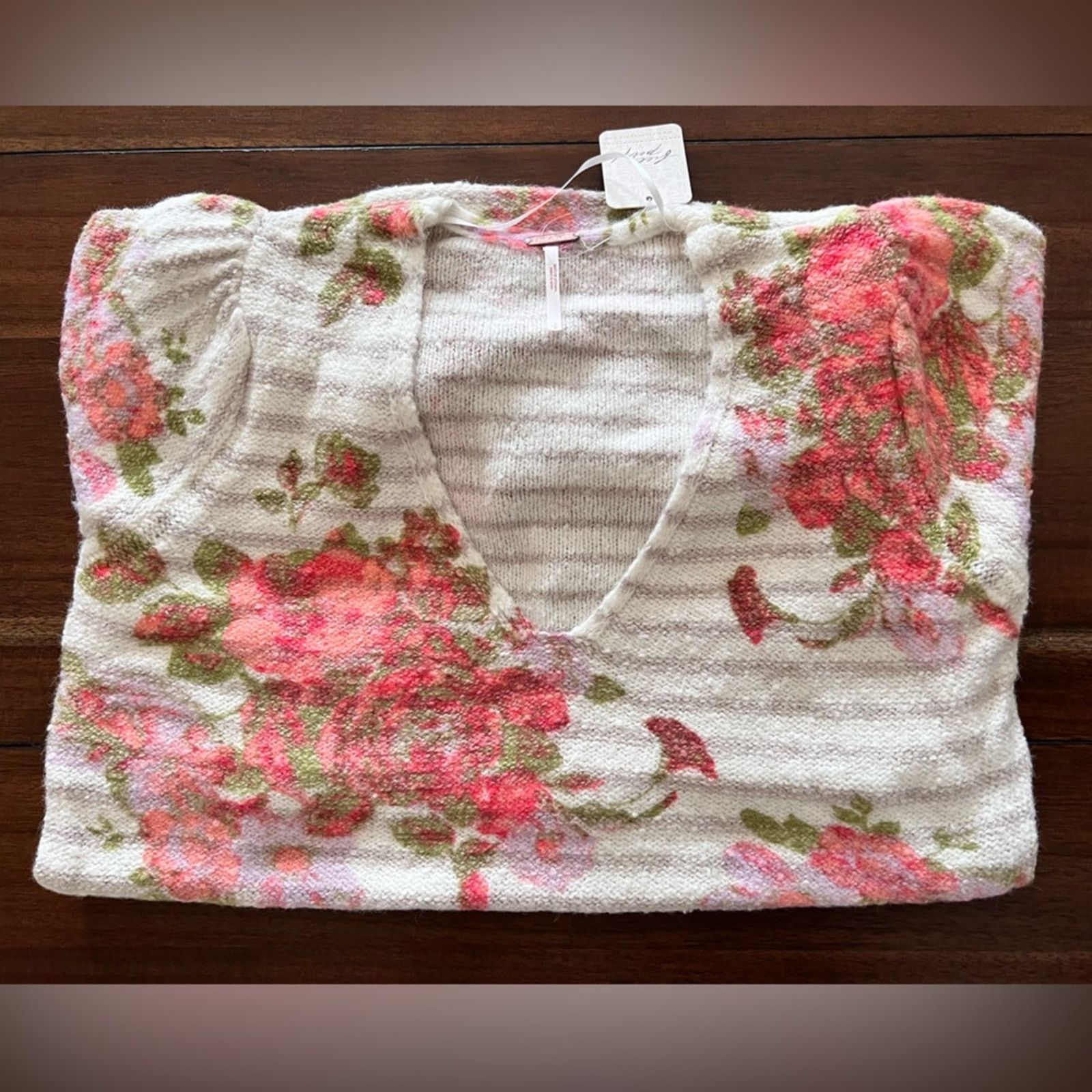 Free People 🎉LAST PIECE🎉FREE PEOPLE Bed Of Roses Sweater Size S / US 4 / IT 40 - 5 Thumbnail