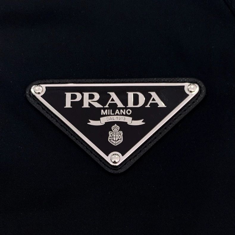 Prada Prada Black triangle logo hooded zipper jacket 2501-Nextarr Size US XS / EU 42 / 0 - 5 Thumbnail