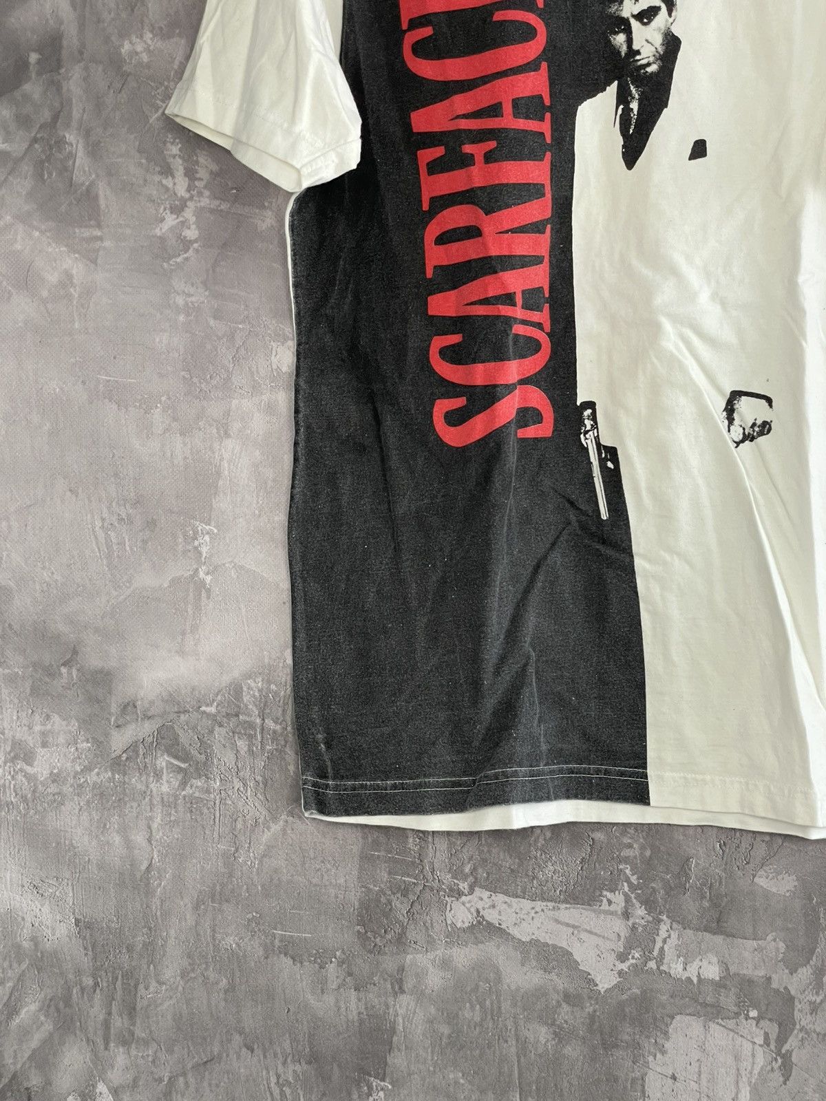 Vintage Vintage Scarface 2 Sides Tony Montana T-shirt Size US S / EU 44-46 / 1 - 5 Thumbnail