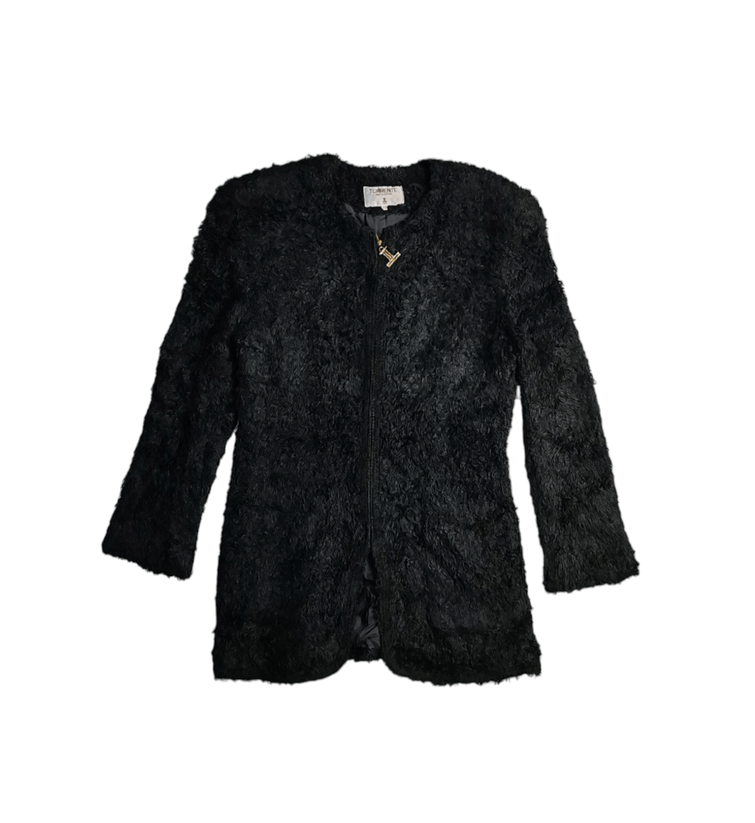 Other Torrente Pret-A-Porter Paris Faux Curly Fur Jacket size 11 Size ONE SIZE - 1 Thumbnail