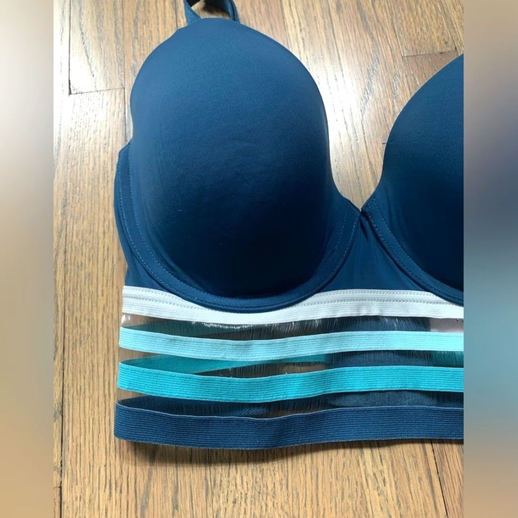 Victoria's Secret Victoria's Secret Bras Blue 32DD Push Up Bra Women Regular - Blue Victoria's Secret Bra 32DD Women Push Up Blue Size ONE SIZE - 2 Thumbnail