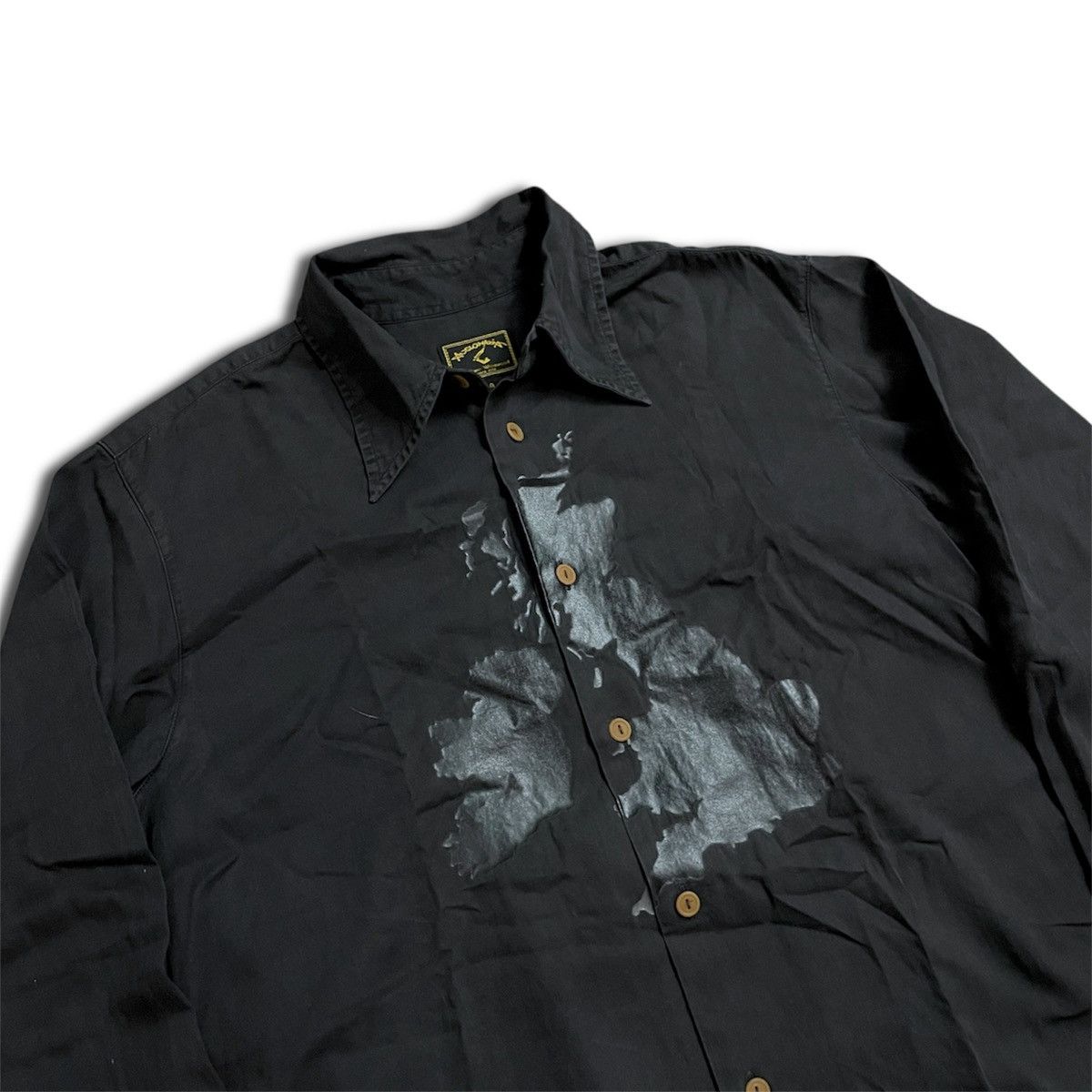 Vintage Vintage 1998 Anglomania UK Map Shirt Size US XL / EU 56 / 4 - 2 Thumbnail