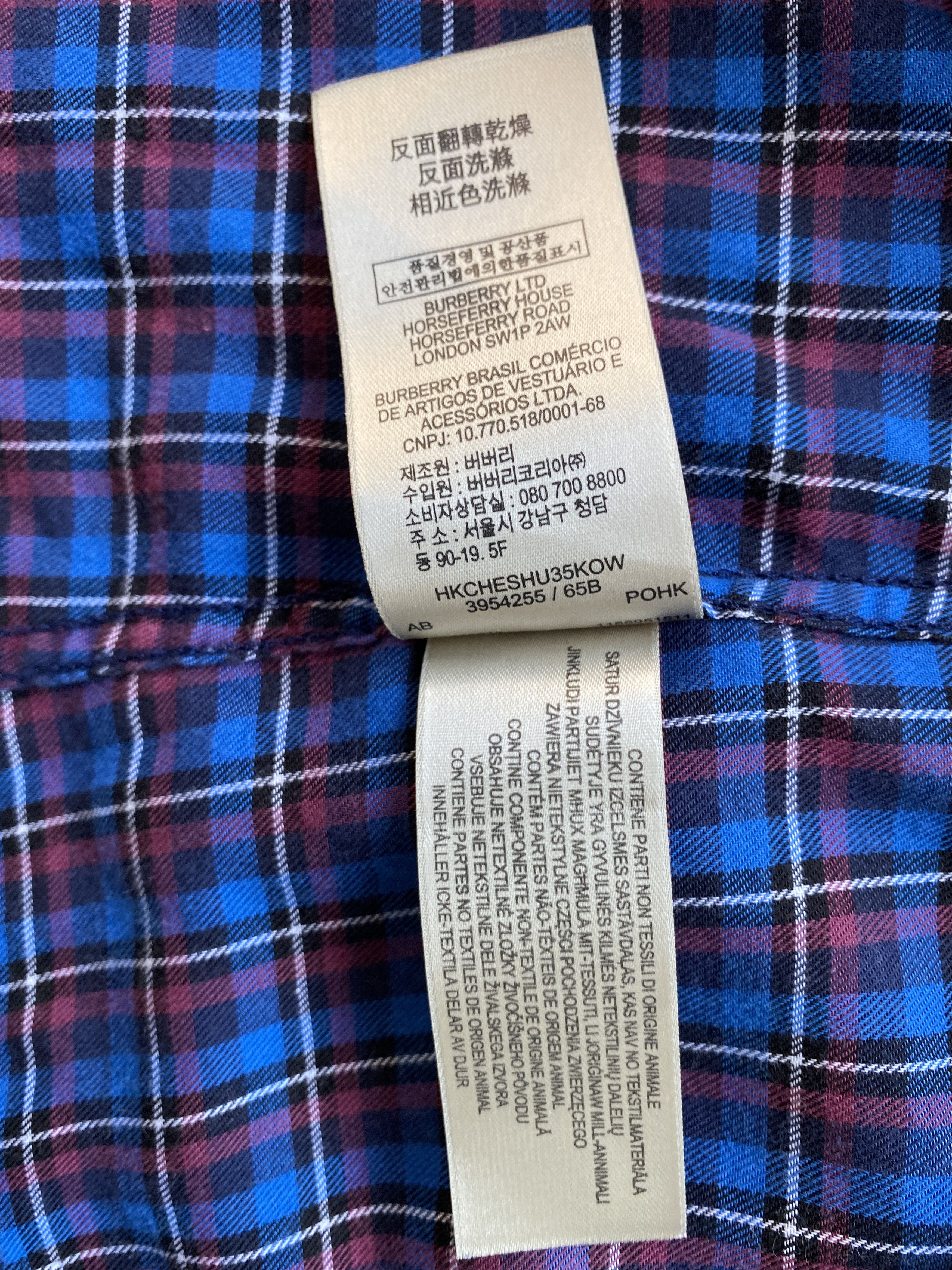 Burberry Burberry Britt Checkered Vintage Tab Logo Shirt Size US S / EU 44-46 / 1 - 8 Thumbnail
