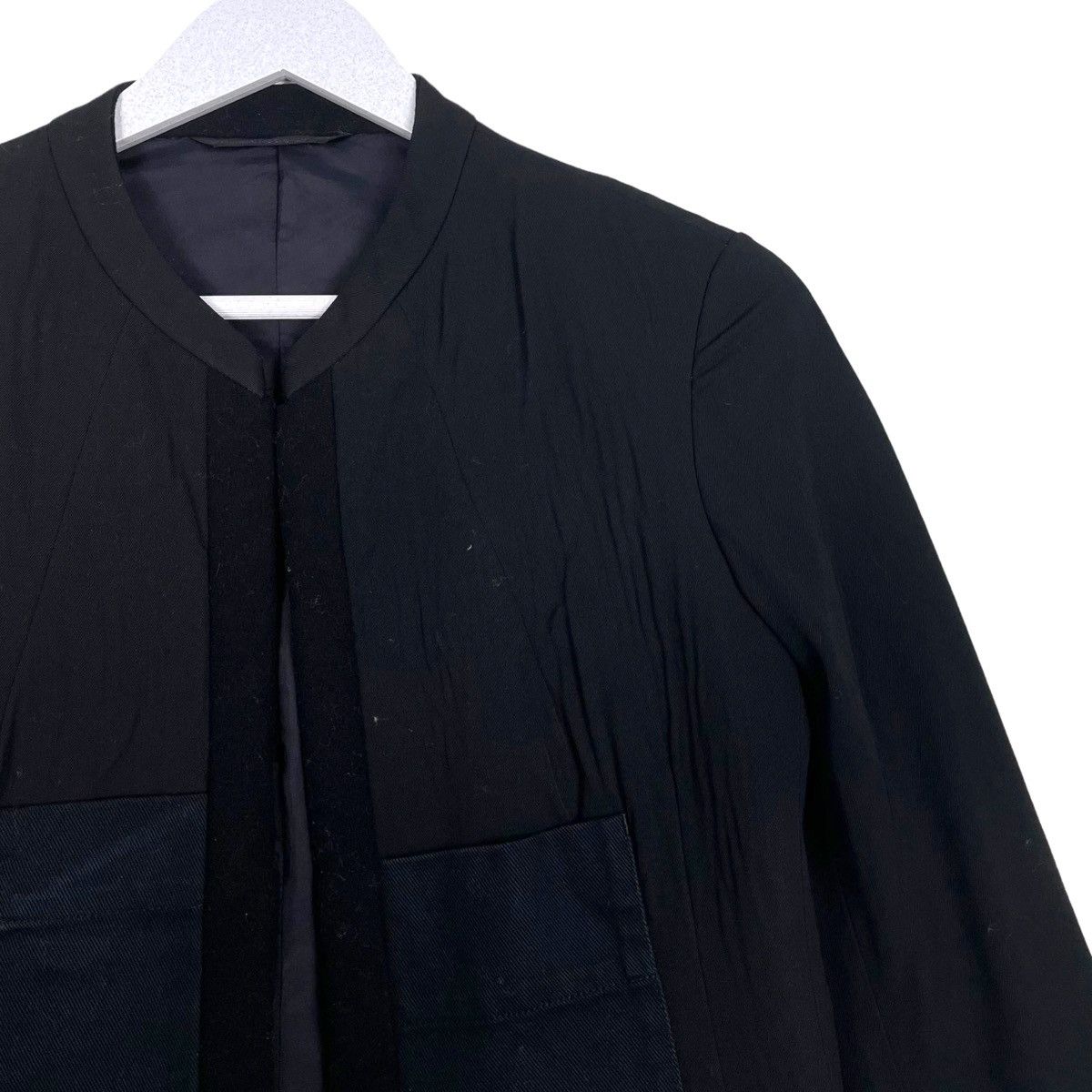 Yohji Yamamoto 💥AW04 YOHJI YAMAMOTO BUTTONLESS RUNAWAY JACKET Size S / US 4 / IT 40 - 4 Thumbnail