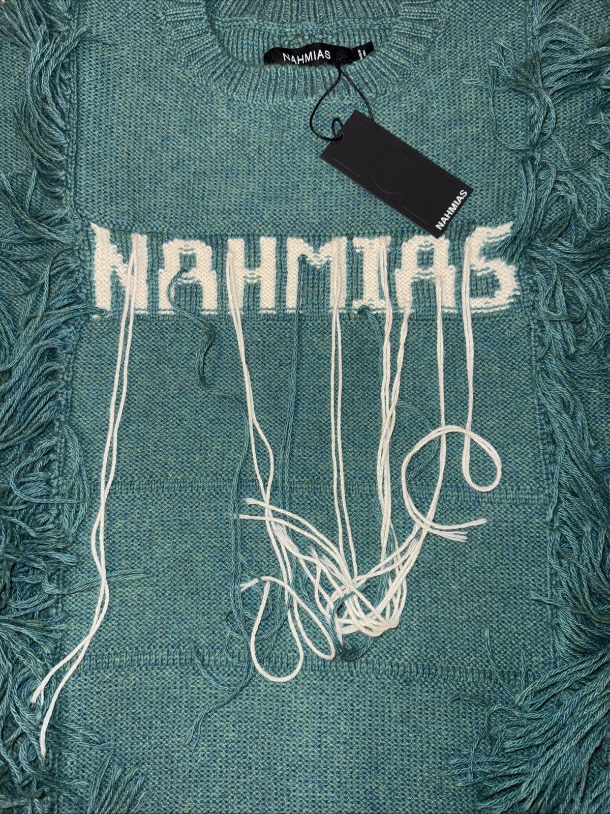 Nahmias Nahmias Intarsia-knit logo Alpaca Wool jumper Size M NWT Size US M / EU 48-50 / 2 - 2 Thumbnail