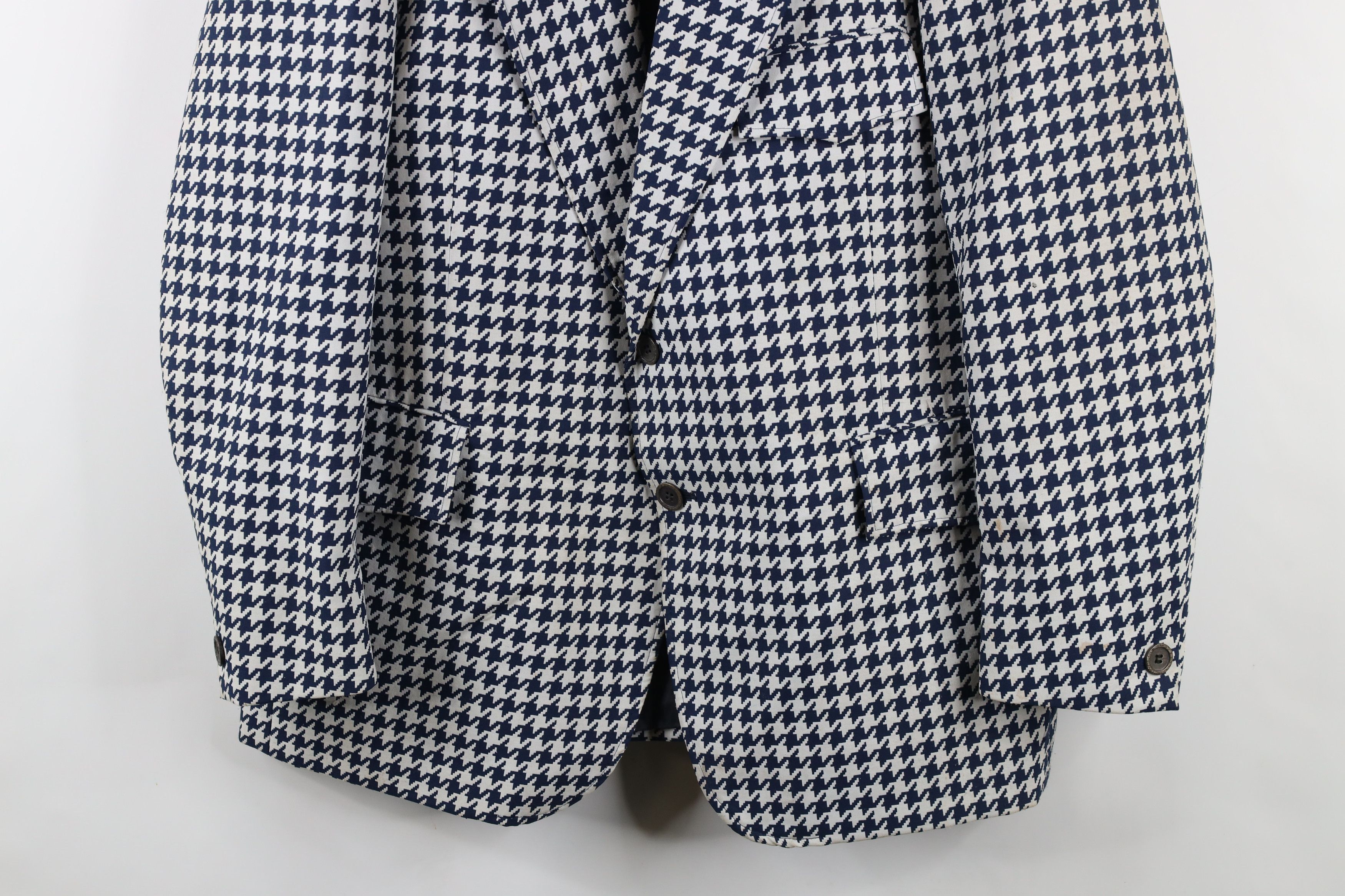 Vintage Vintage 70s Streetwear Houndstooth Suit Coat Blazer Jacket Size US XL / EU 56 / 4 - 3 Thumbnail