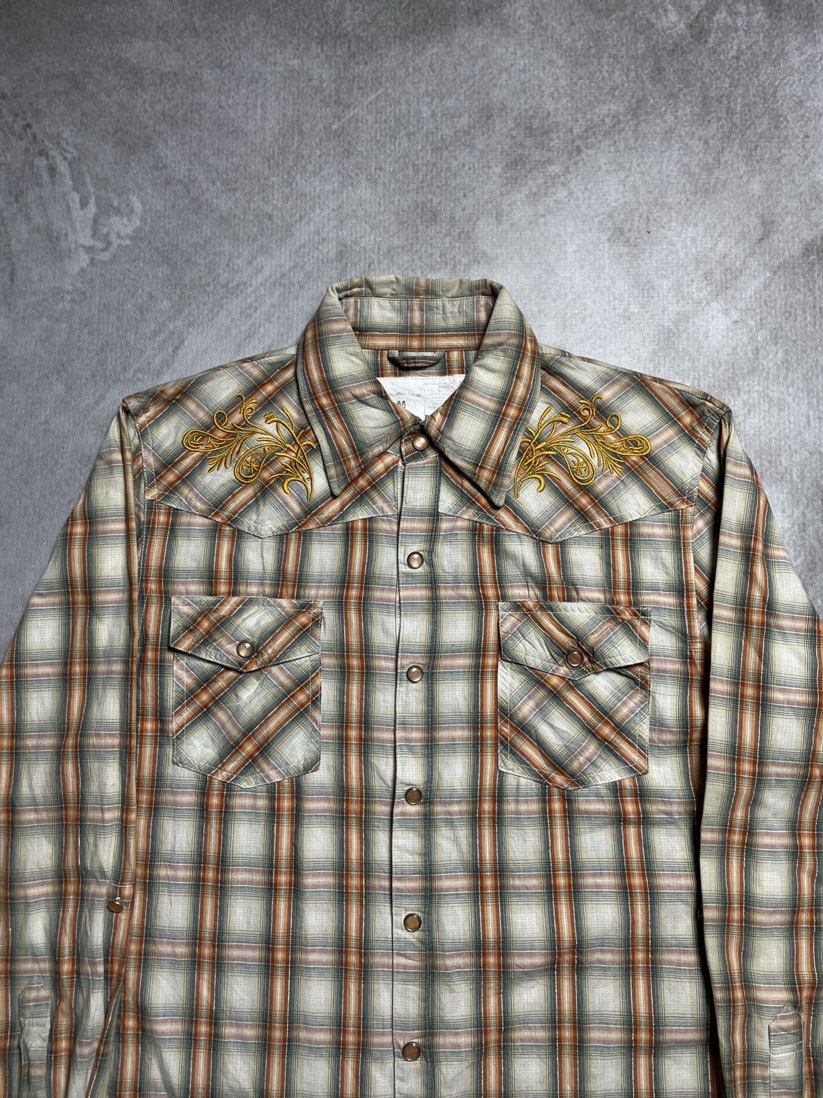 Tornado Mart 2000’s Agate Label - Western Tribal Button Shirt Size US M / EU 48-50 / 2 - 3 Thumbnail