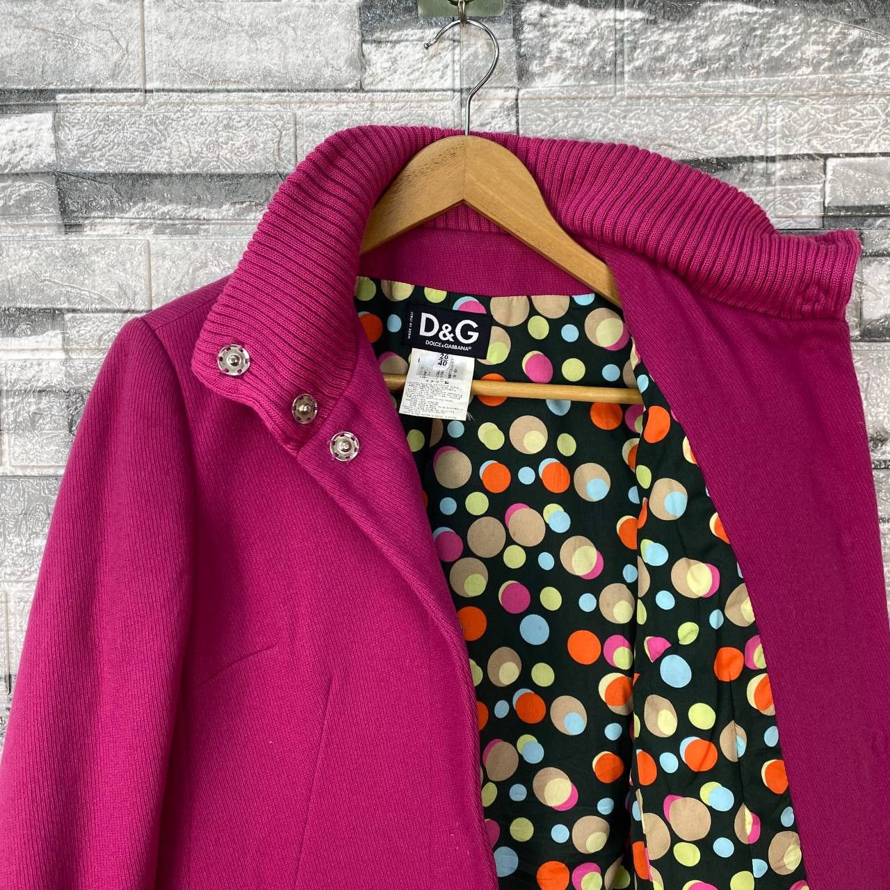 Dolce & Gabbana VINTAGE DOLCE&GABBANA ARCHIVE FUCHSIA BOILED WOOL SWING COAT Size S / US 4 / IT 40 - 11 Thumbnail