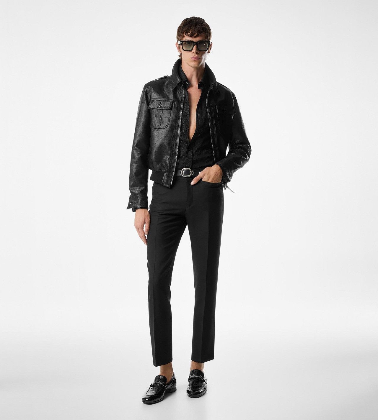 Tom Ford 🔥$5.5K VALUE 🔥Tom Ford LUREX BASKET WEAVE BATTLE JACKET Size US M / EU 48-50 / 2 - 2 Thumbnail