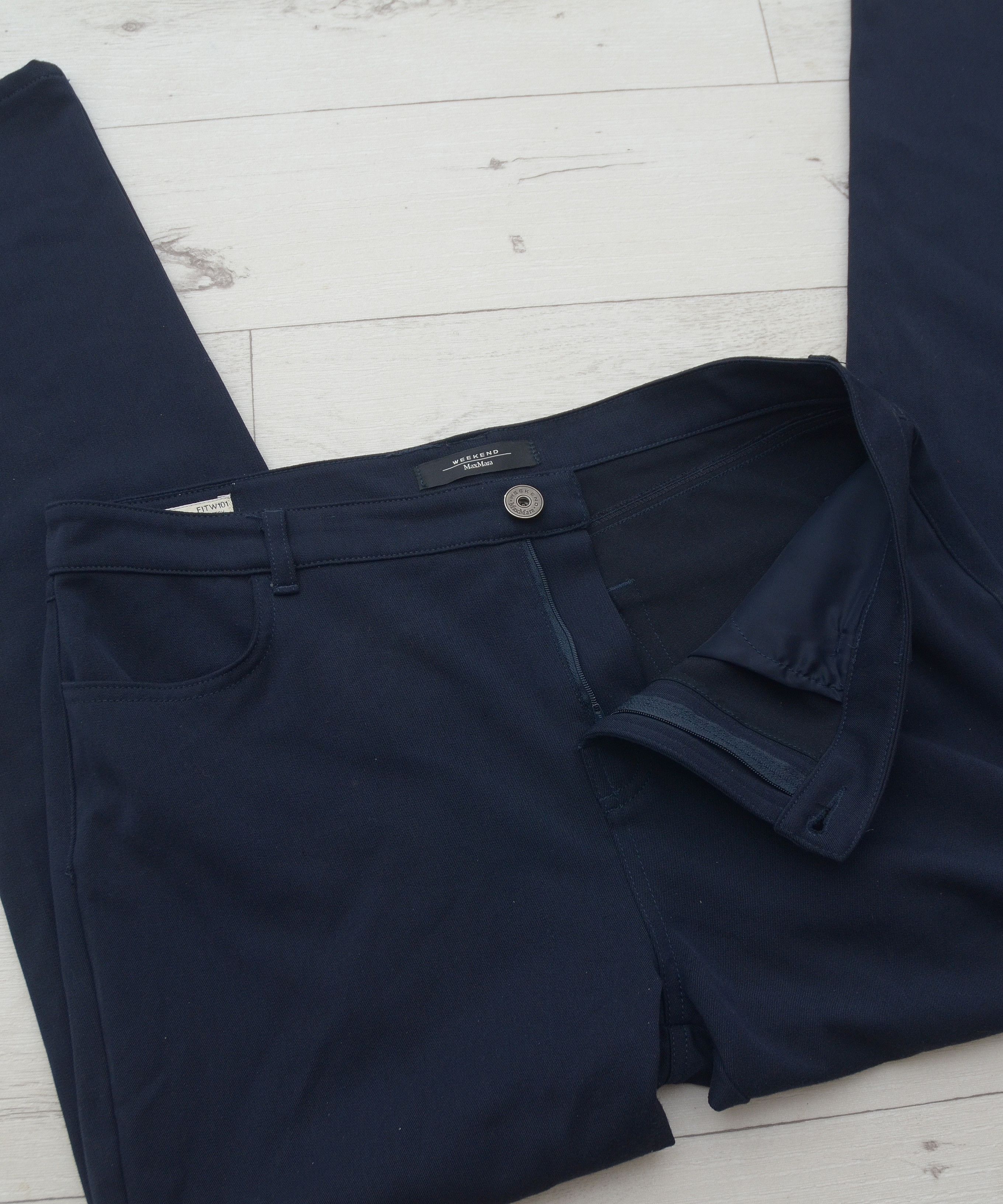 Max Mara × Weekend Max Mara Luxury Max Mara Weekend Womens Stretch Pants Designer Size 36" / US 14 / IT 50 - 6 Thumbnail