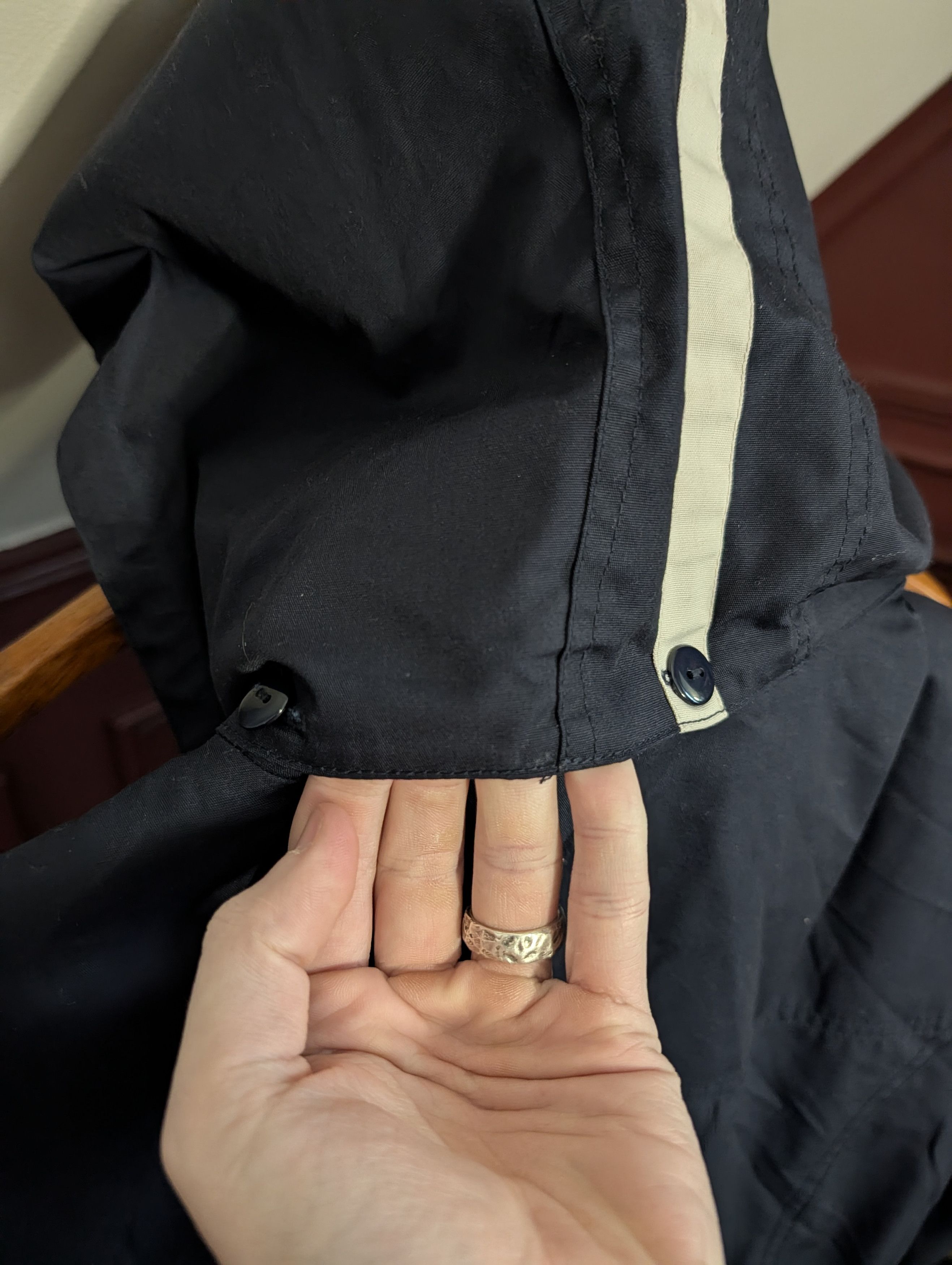 Mackintosh Blue/White striped zip-up hooded jacket XL Size XL / US 12-14 / IT 48-50 - 10 Thumbnail