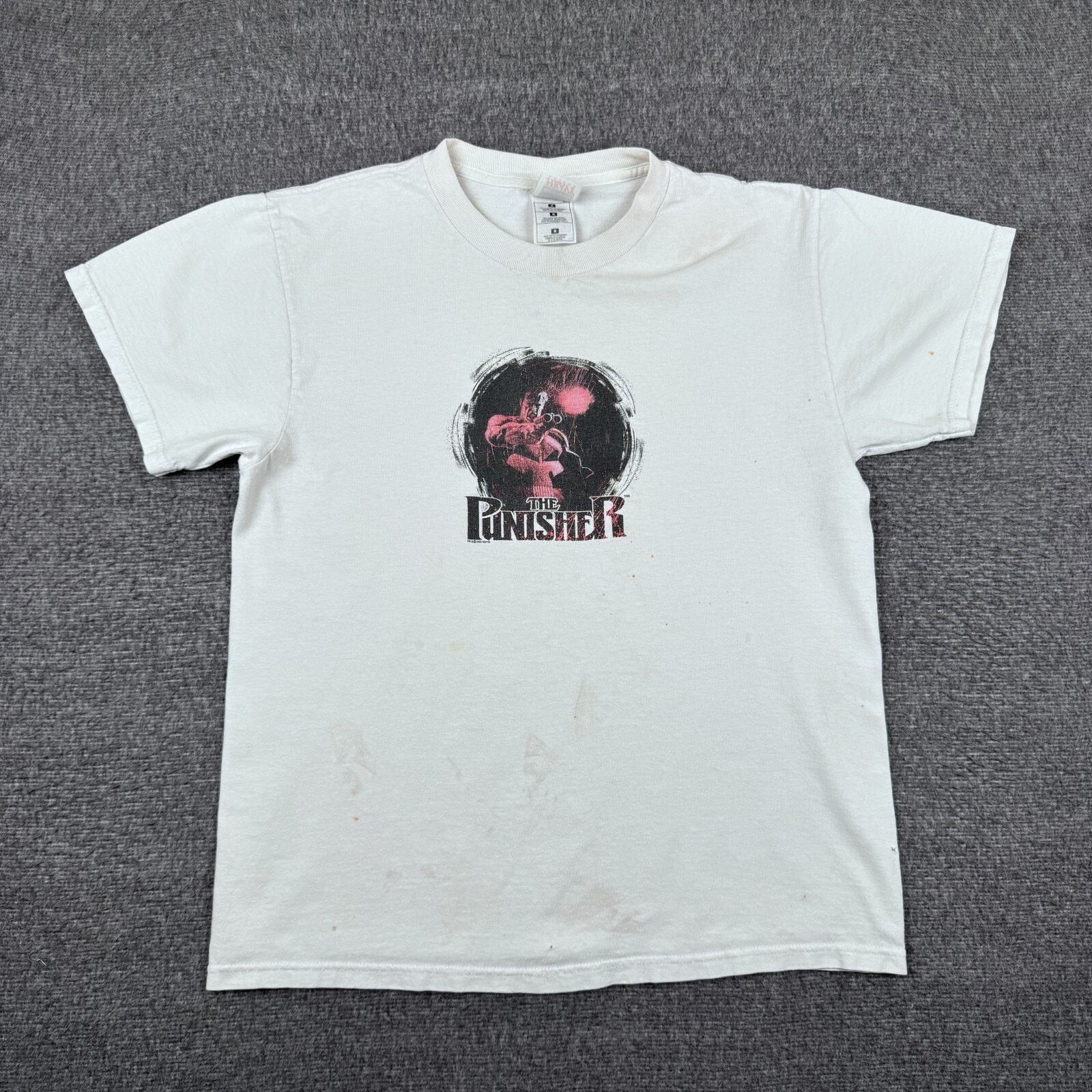 Marvel Comics Vintage The Punisher Movie T-Shirt Men's Medium White 90s Size US M / EU 48-50 / 2 - 1 Thumbnail