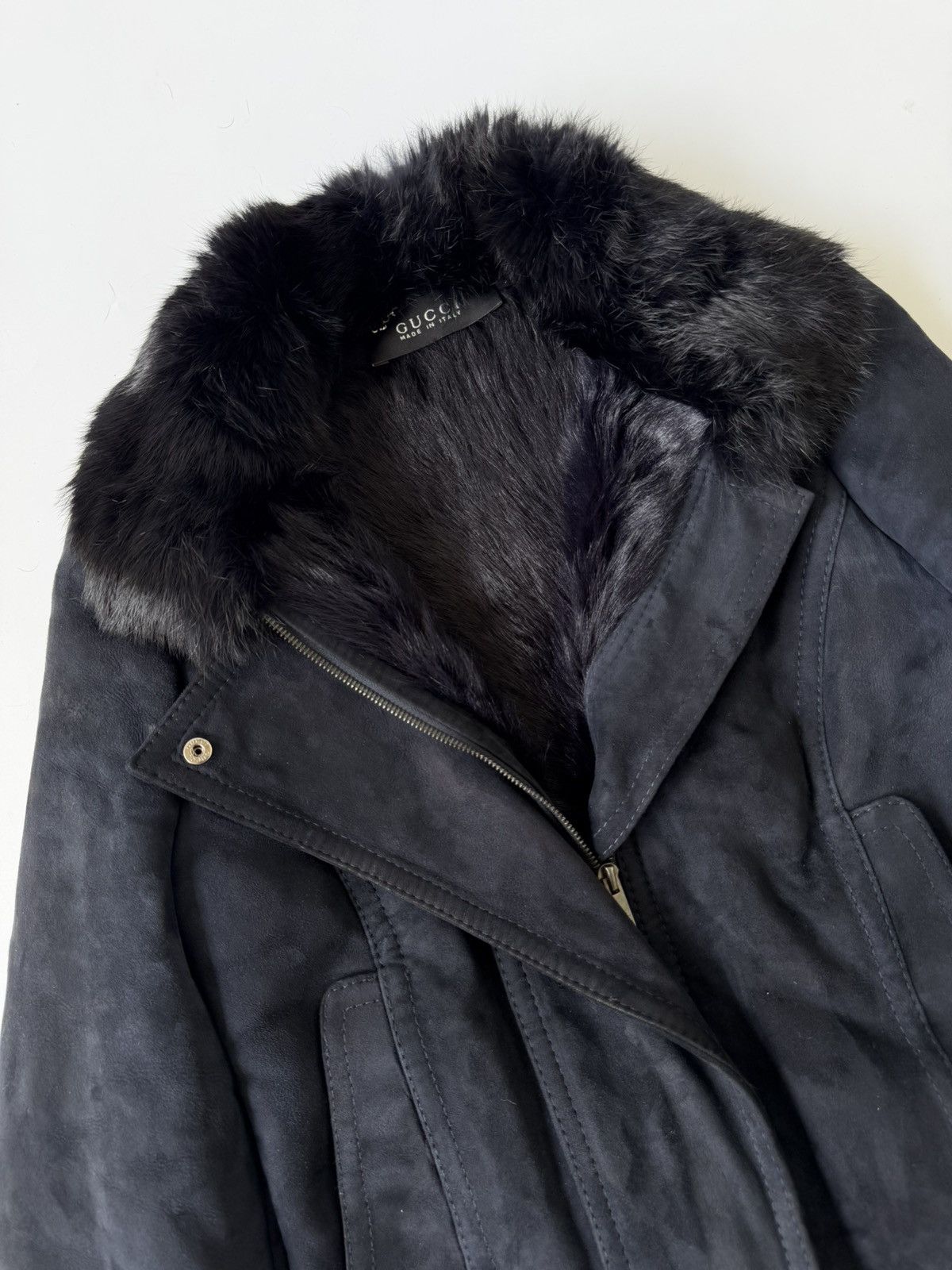 Gucci 2000s Rare Gucci Tom Ford Shearling horsebit Jacket Size S / US 4 / IT 40 - 9 Thumbnail
