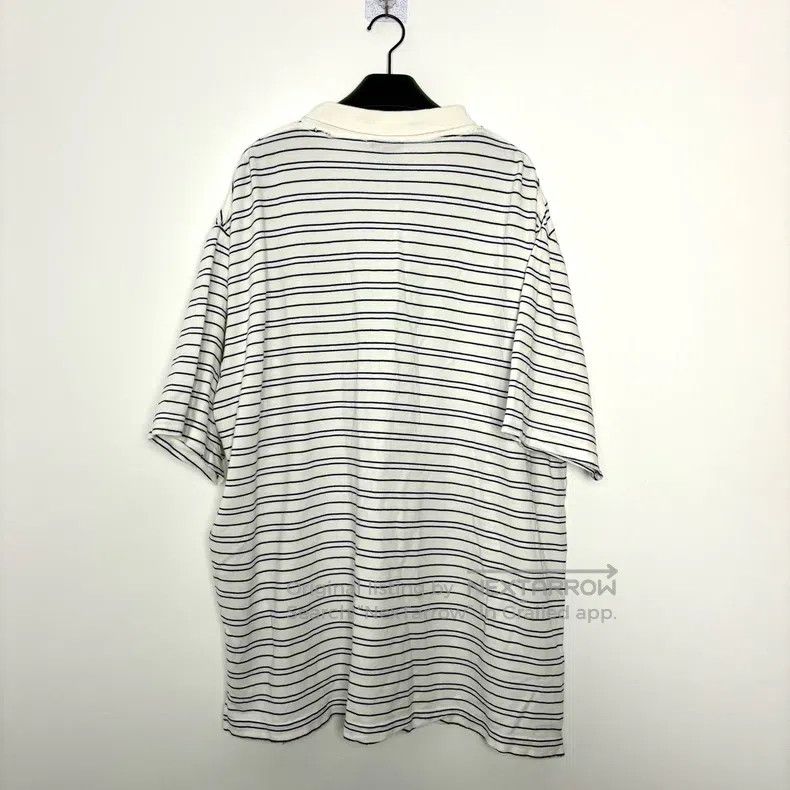 Balenciaga Balenciaga Striped Polo Short Sleeve Size US M / EU 48-50 / 2 - 2 Thumbnail
