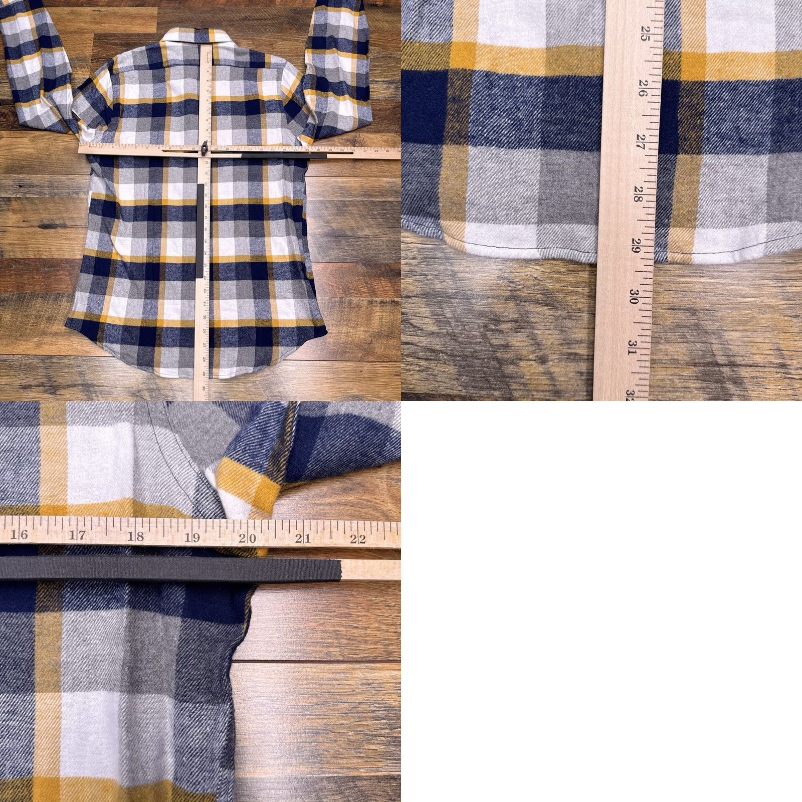 Express Express Shirt Mens M Button-Up Flannel Check Multicolor Cotton 4 Seasons Casual Travel Size US M / EU 48-50 / 2 - 8 Thumbnail