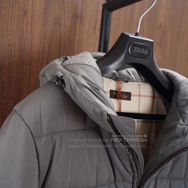 Loro Piana Loro Piana Gray Hooded Cotton Jacket Size US S / EU 44-46 / 1 - 4 Thumbnail