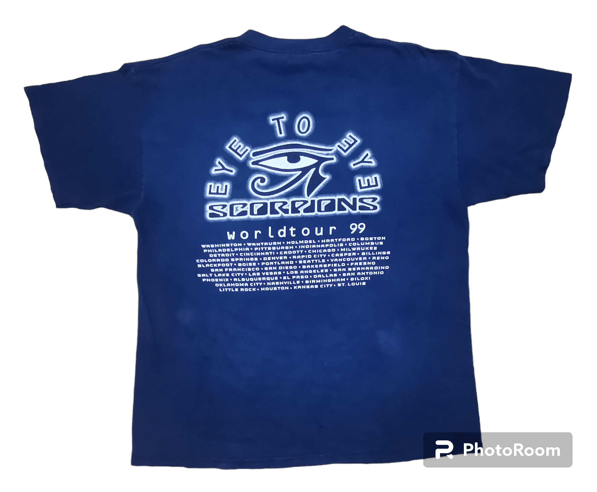 Band Tees × Vintage SCORPION EYE TO EYE WORLDTOUR 1999 Size US XL / EU 56 / 4 - 5 Thumbnail