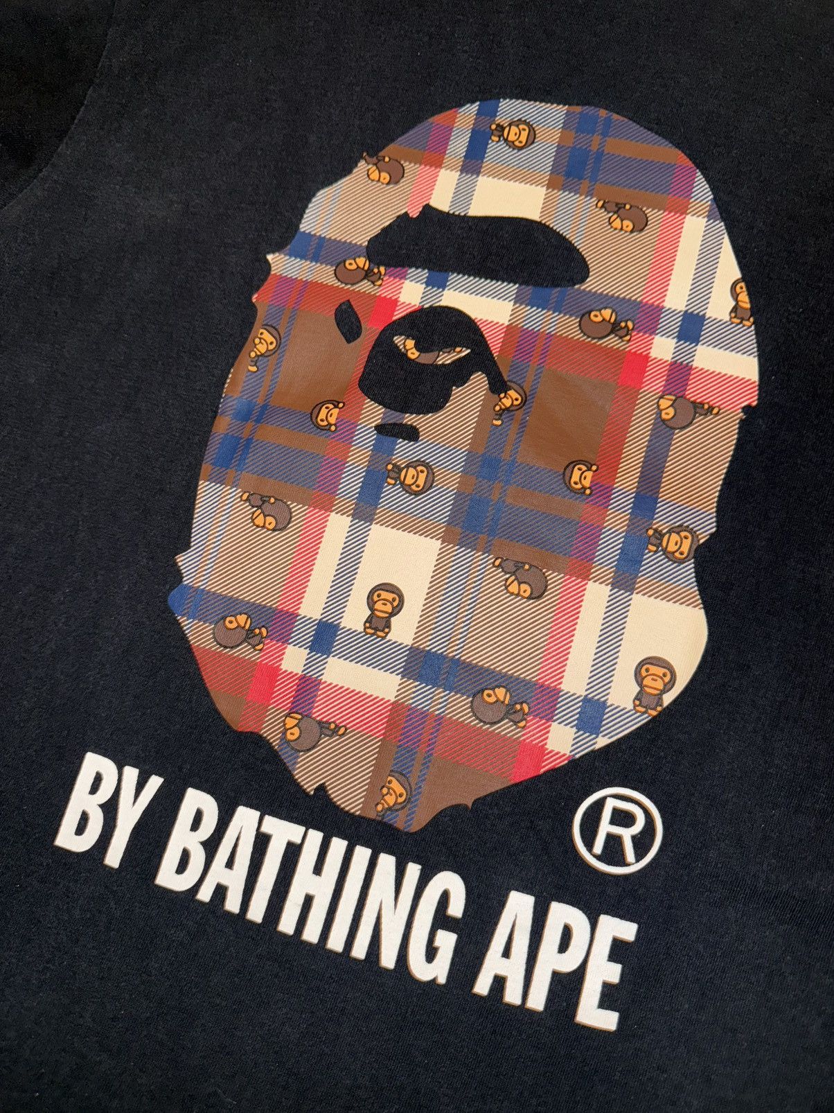 Bape BAPE A Bathing Ape Check by Bathing Tee (L) Size US XL / EU 56 / 4 - 2 Thumbnail