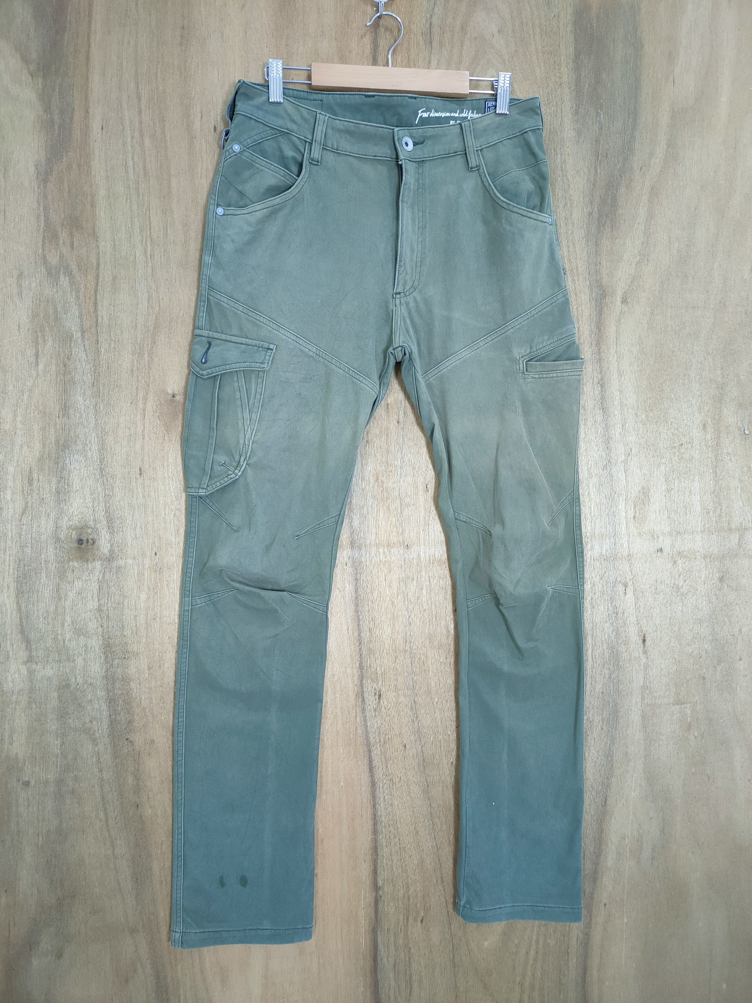 Japanese Brand FIELDCORE GREEN CARGO PANTS Size US 32 / EU 48 - 2 Thumbnail