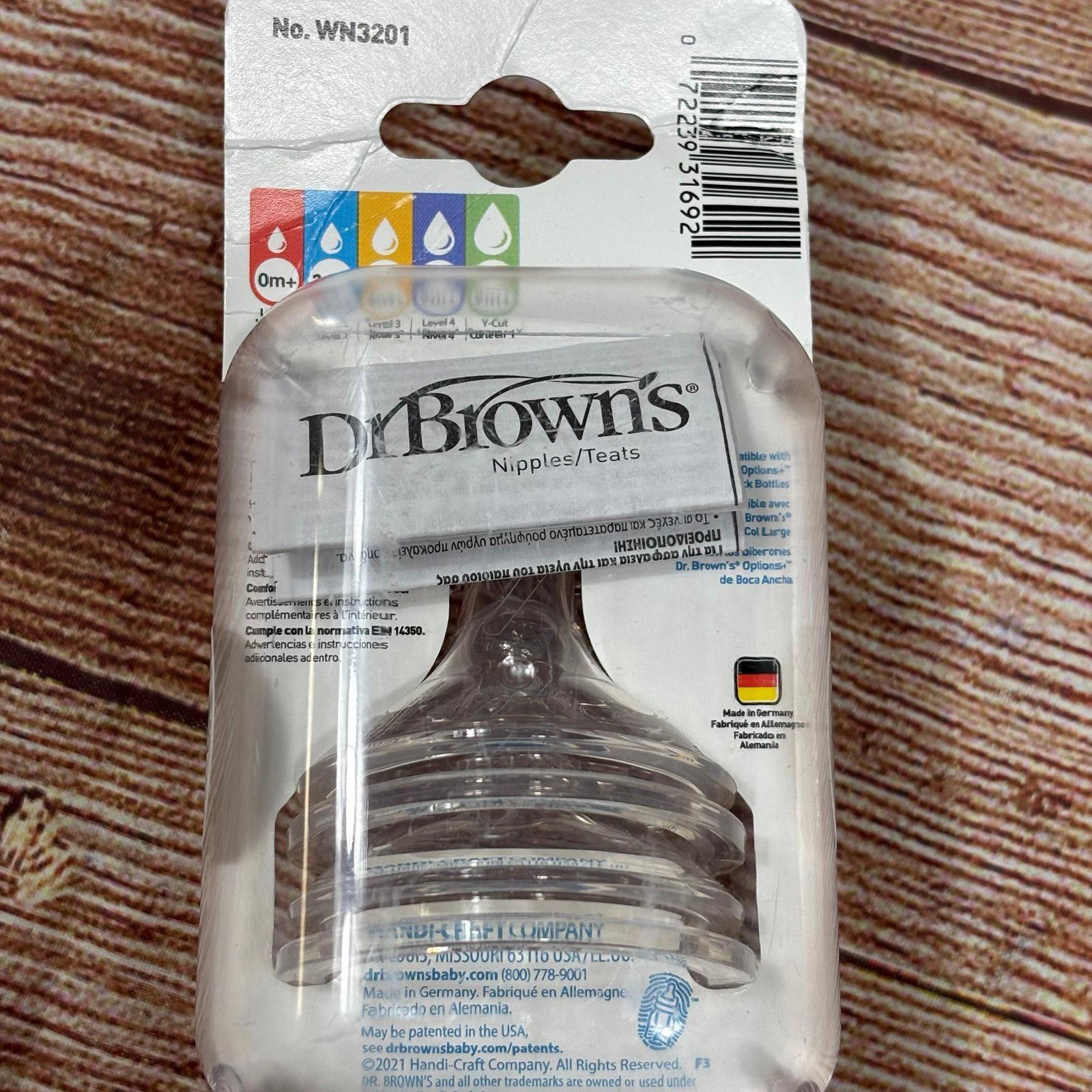 Other Dr. Brown's Options+ Wide-Neck Bottle Nipples Level 3 New Size ONE SIZE - 4 Thumbnail