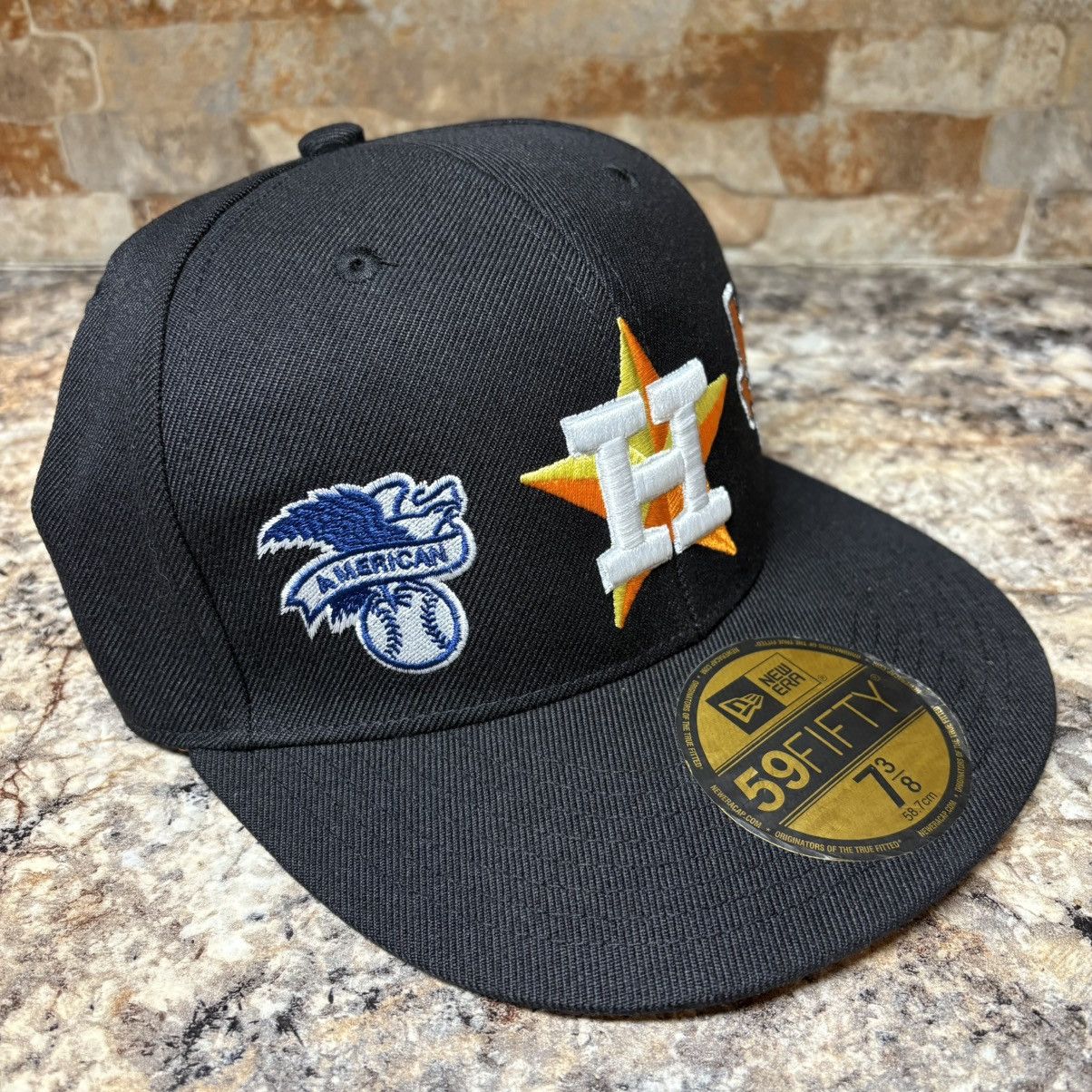New Era New Era 59FIFTY Houston Astros Patch Fitted Hat Size 7 3/8 Size ONE SIZE - 2 Thumbnail