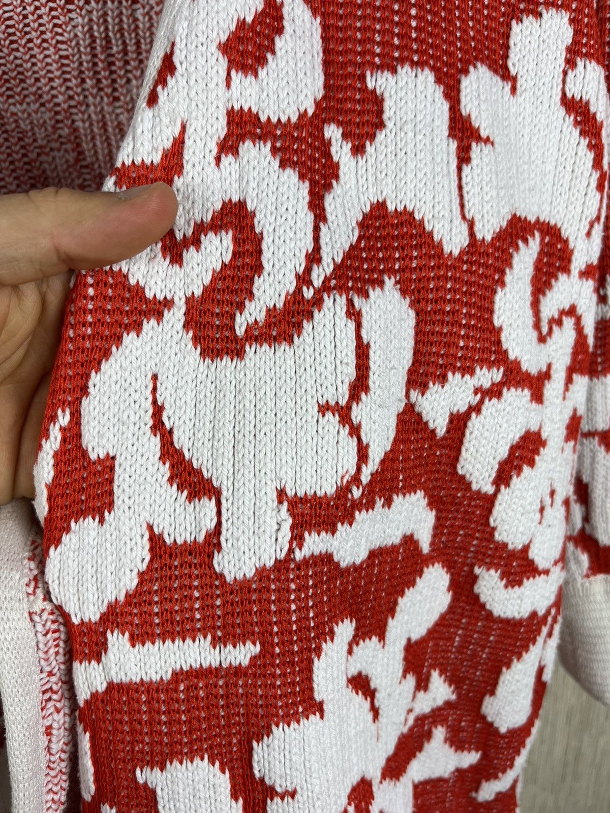 Givenchy Vintage Givenchy knitwear double-breasted floral cardigan Size M / US 6-8 / IT 42-44 - 17 Thumbnail