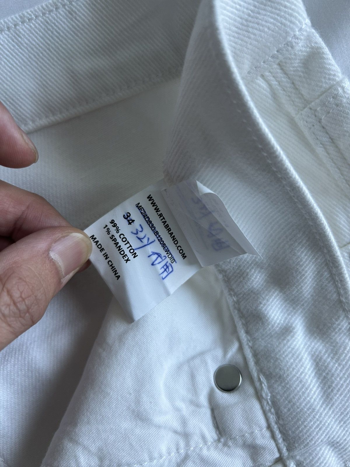 Rta RTA Denim Flare Painter Pants White Sample Size US 32 / EU 48 - 7 Thumbnail