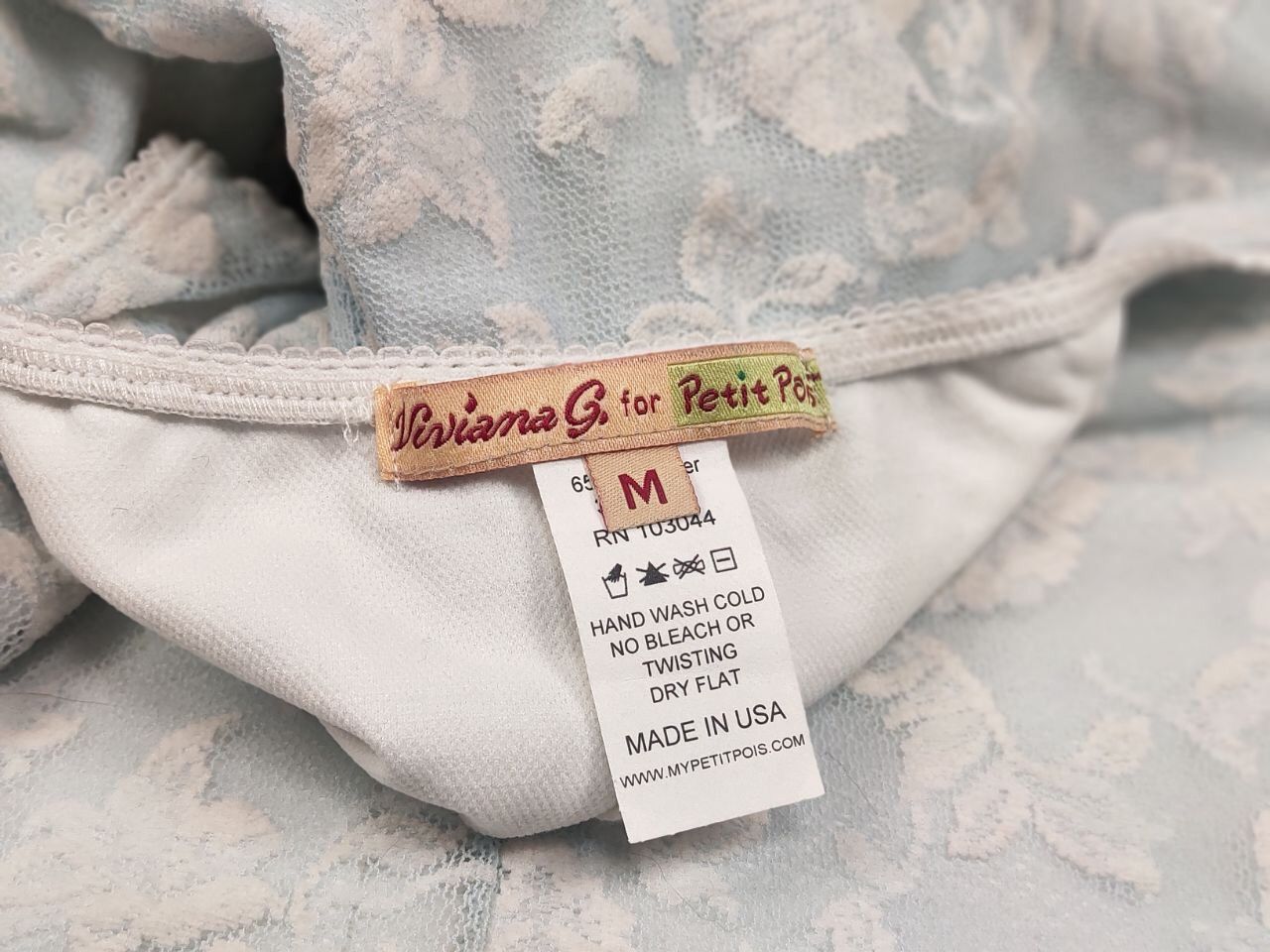 Other Petit Pois by Viviana G Designer lace skirt light blue Size 30" / US 8 / IT 44 - 11 Thumbnail