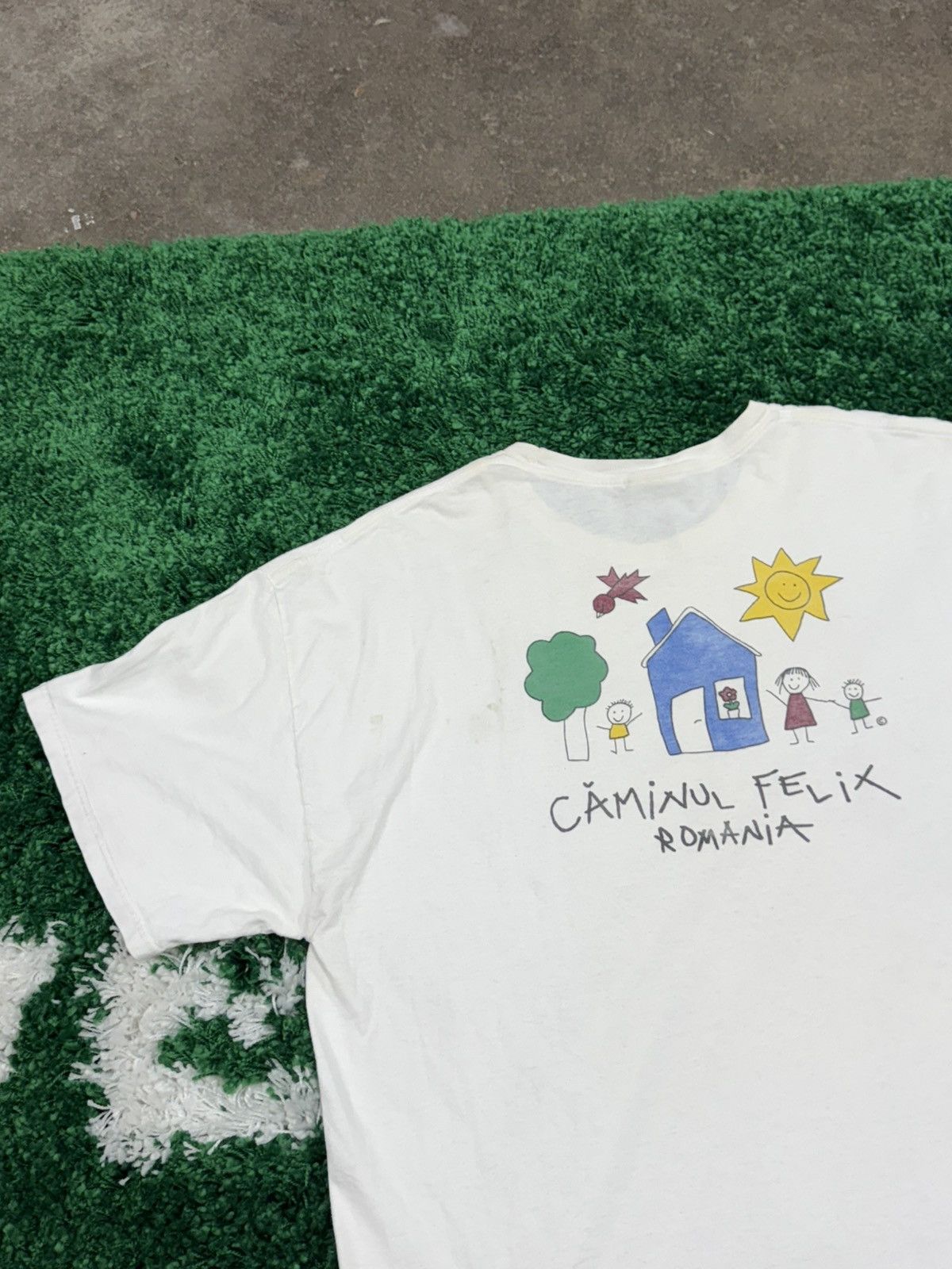 Hanes × Vintage Vintage Romanian Orphanage Orphan Drawing Tee 2XL XXL Size US XXL / EU 58 / 5 - 2 Thumbnail