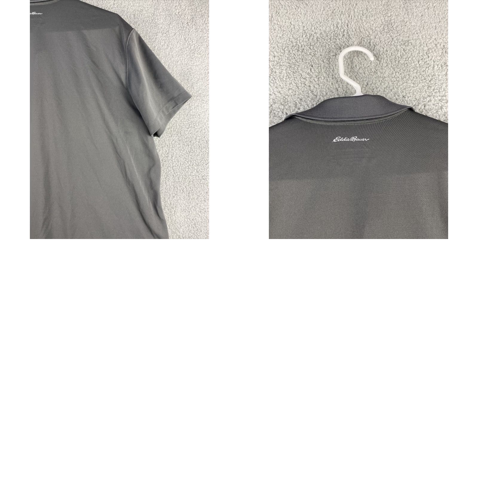 Eddie Bauer Eddie Bauer Polo Shirt Mens Gray XL Short Sleeve Active Solid 37-39 Polo Golf All Seasons Regular Logo Shirt Size US XL / EU 56 / 4 - 8 Thumbnail