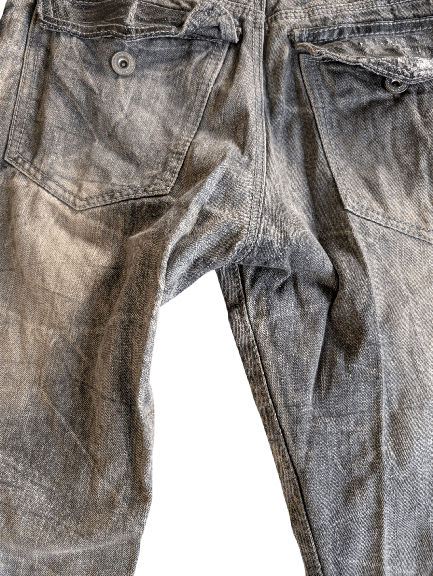 Japanese Brand Vintage Snakeskin Patch Jeans Size US 31 - 7 Thumbnail