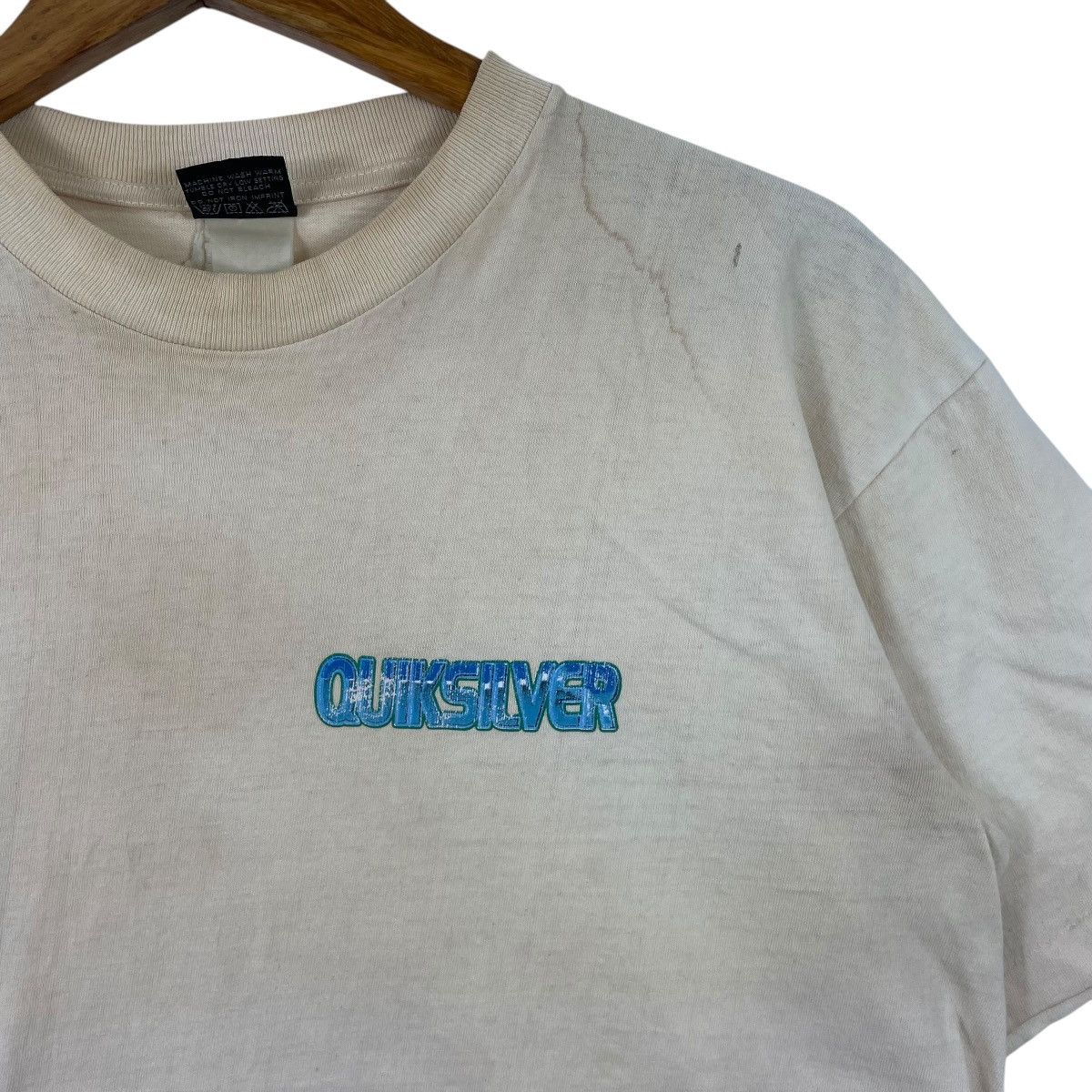 Quiksilver × Vintage Vintage 90s QUIKSILVER Surfing Back Hit Tshirt Size US M / EU 48-50 / 2 - 6 Thumbnail