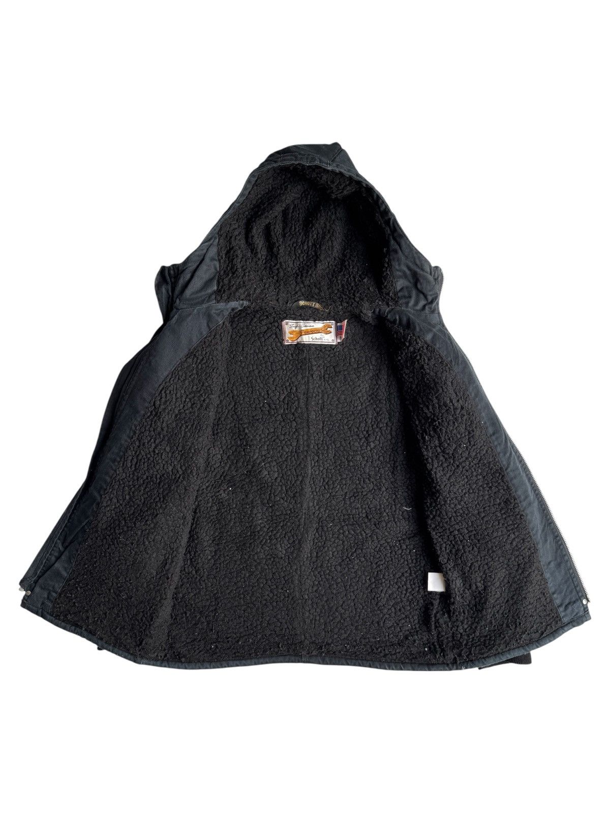 Schott VERY RARE VINTAGE JACKET SCHOTT BROS PERFECTO TWILL SHERPA Size US M / EU 48-50 / 2 - 3 Thumbnail