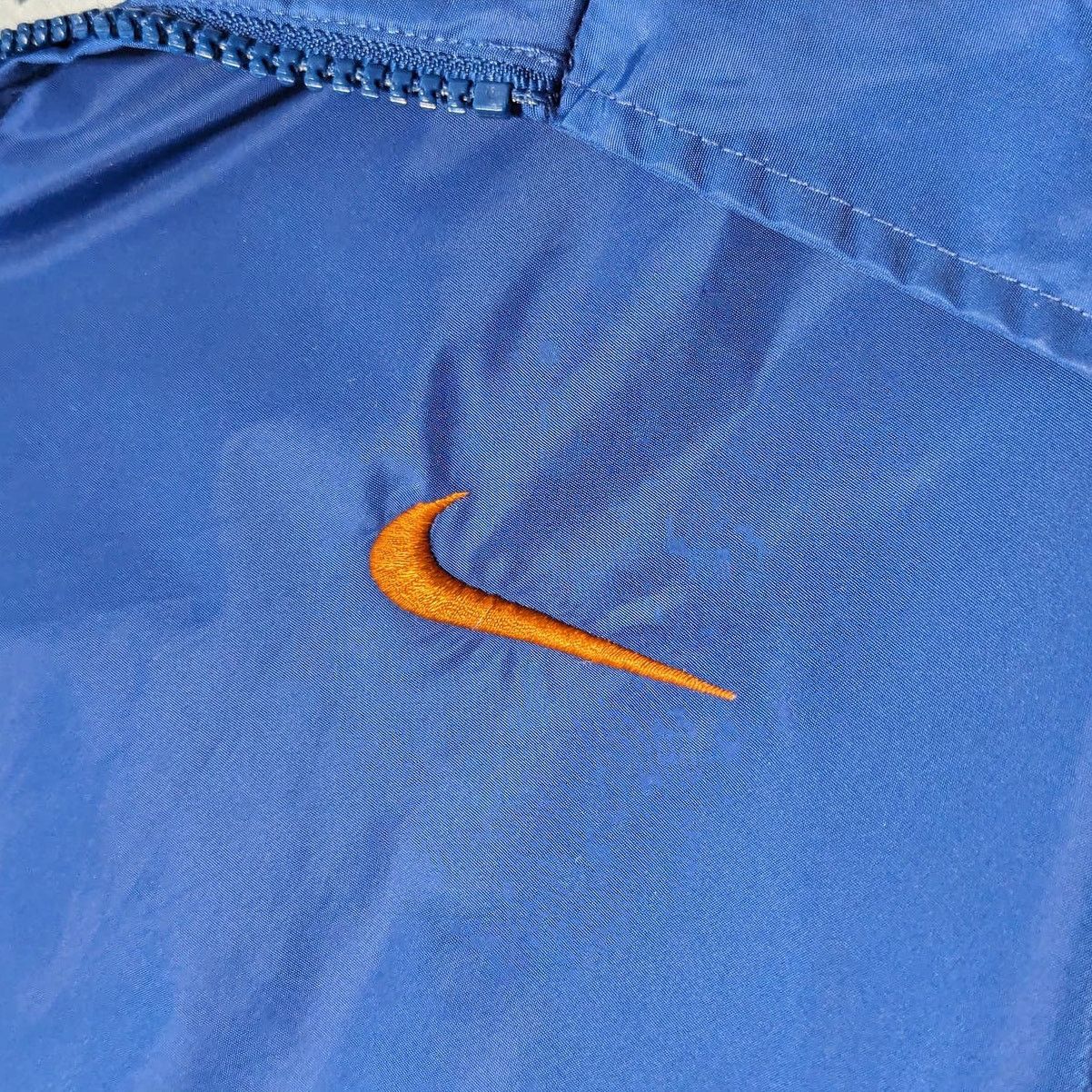 Nike × Vintage Vintage Nike Track Jacket Windbreaker Rain Waterproof Blue Size US XL / EU 56 / 4 - 3 Thumbnail
