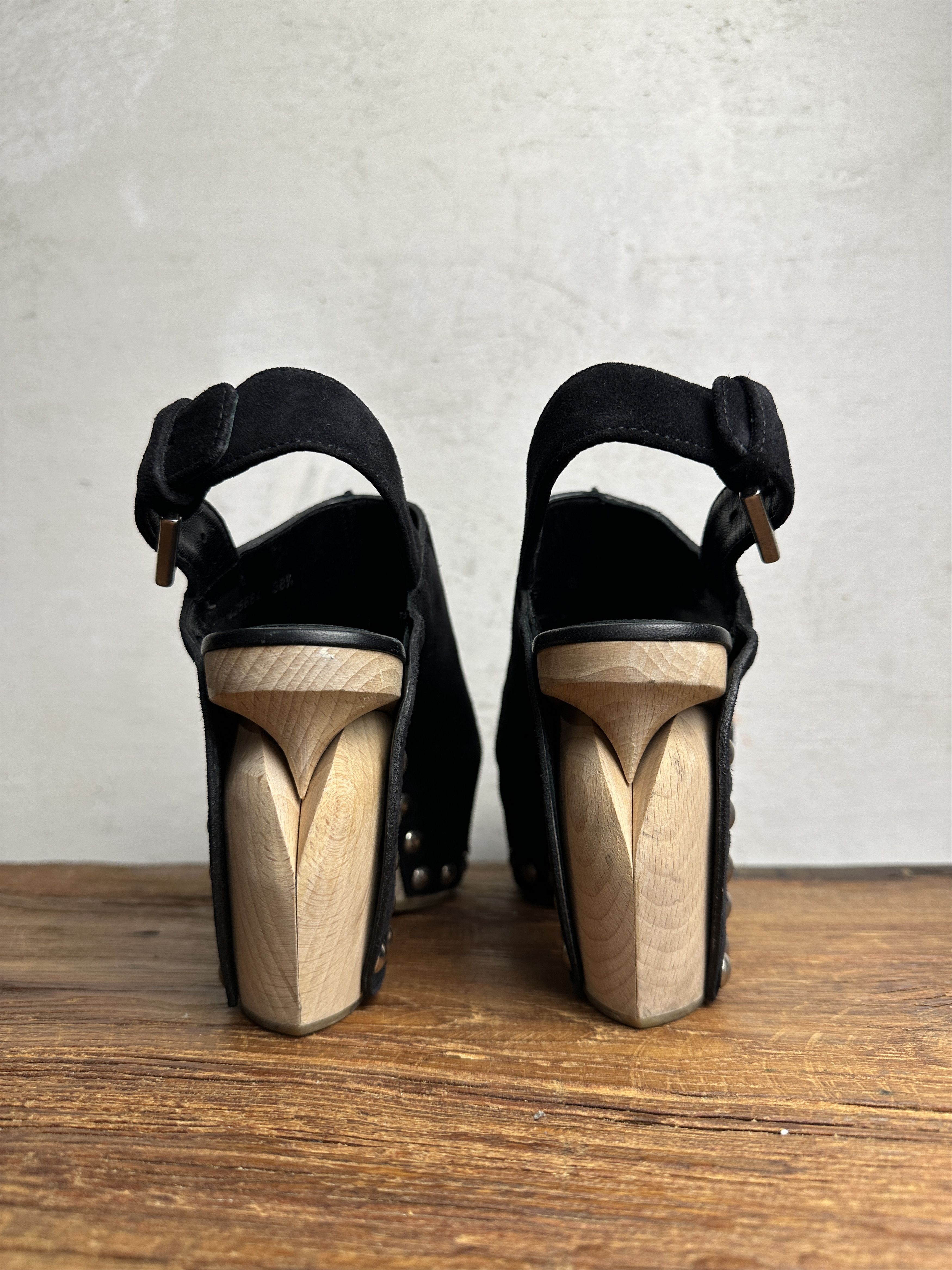 Alexander McQueen Alexander McQueen SS16 Wooden Clogs With Stud Size US 8.5 / IT 38.5 - 3 Thumbnail